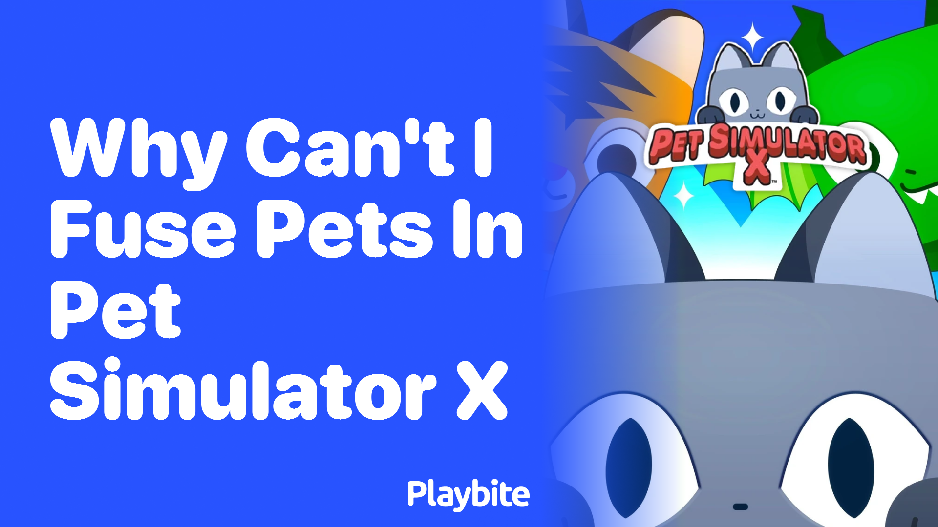 Why Can&#8217;t I Fuse Pets in Pet Simulator X?