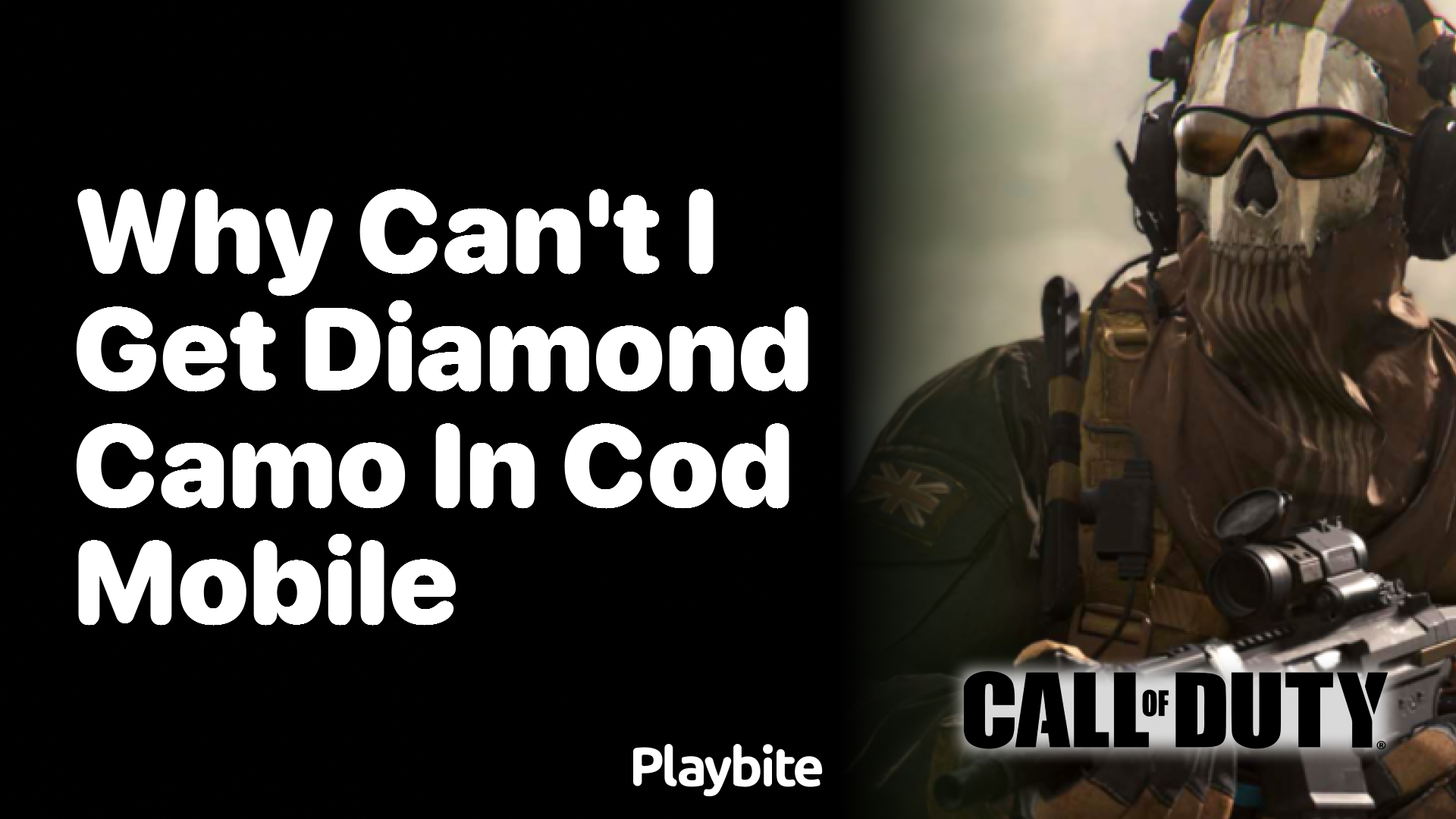 Why Can&#8217;t I Get Diamond Camo in COD Mobile?