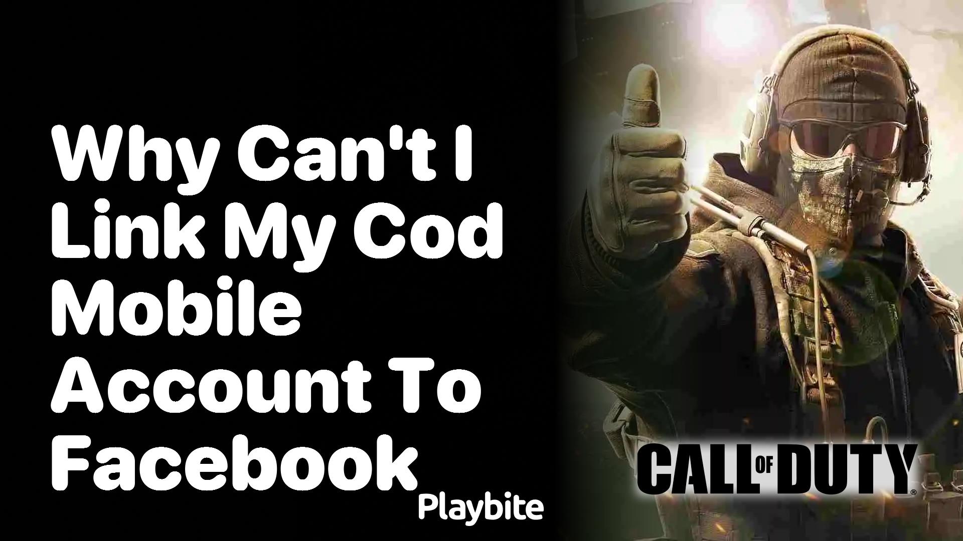 Why Can&#8217;t I Link My CoD Mobile Account to Facebook?