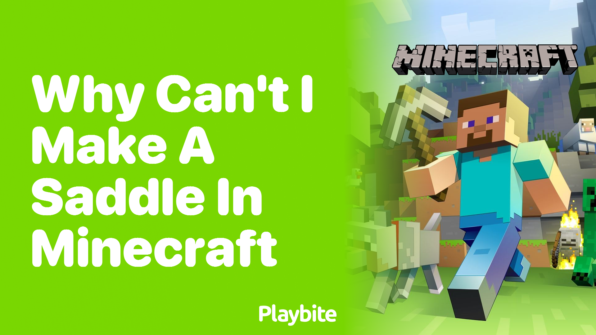 Why Can&#8217;t I Make a Saddle in Minecraft?