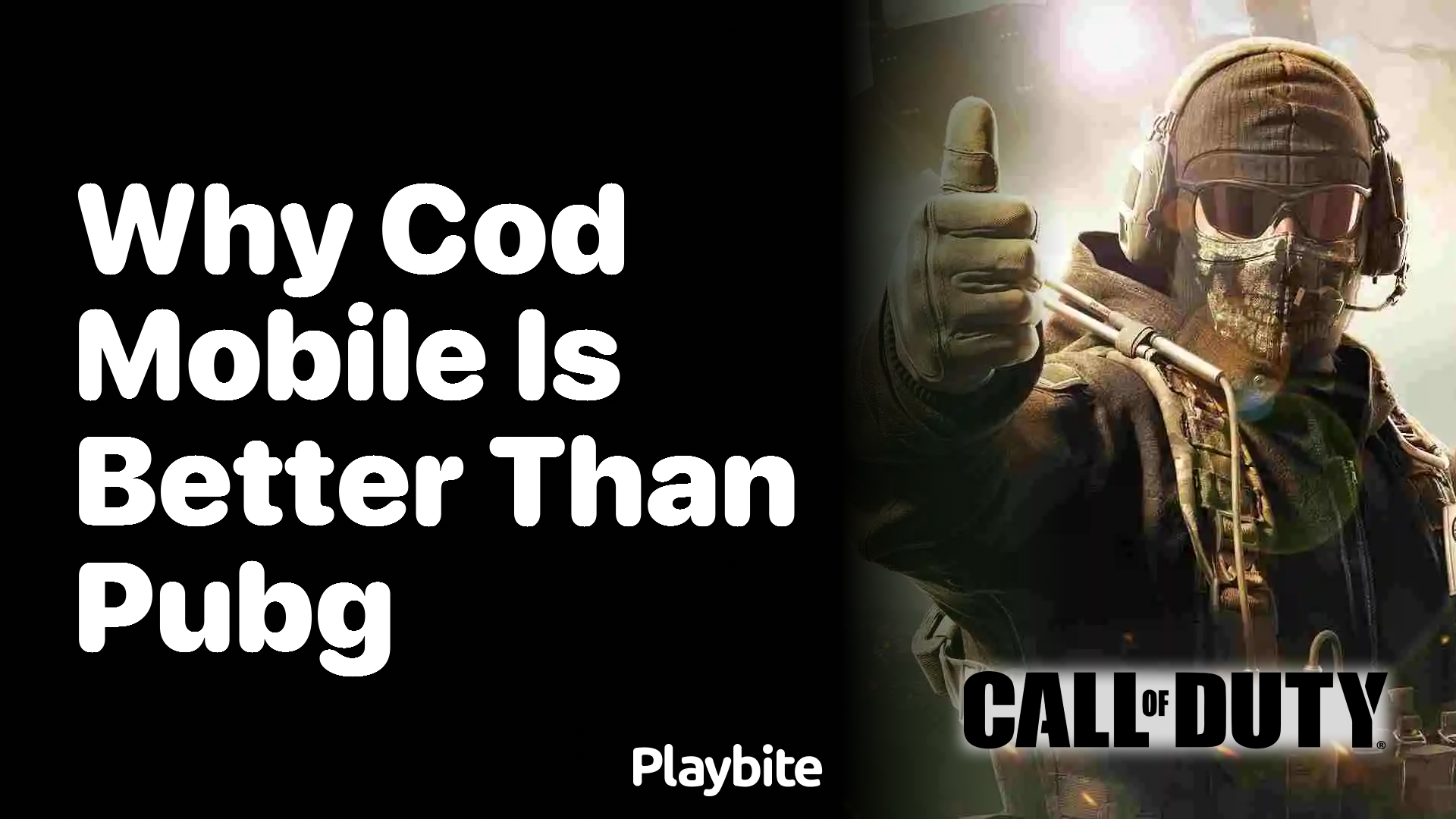 Why COD Mobile Is Better Than PUBG?