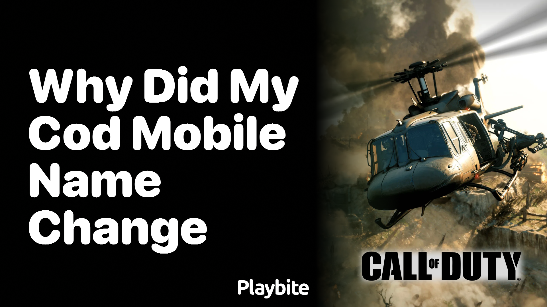 Why Did My COD Mobile Name Change?