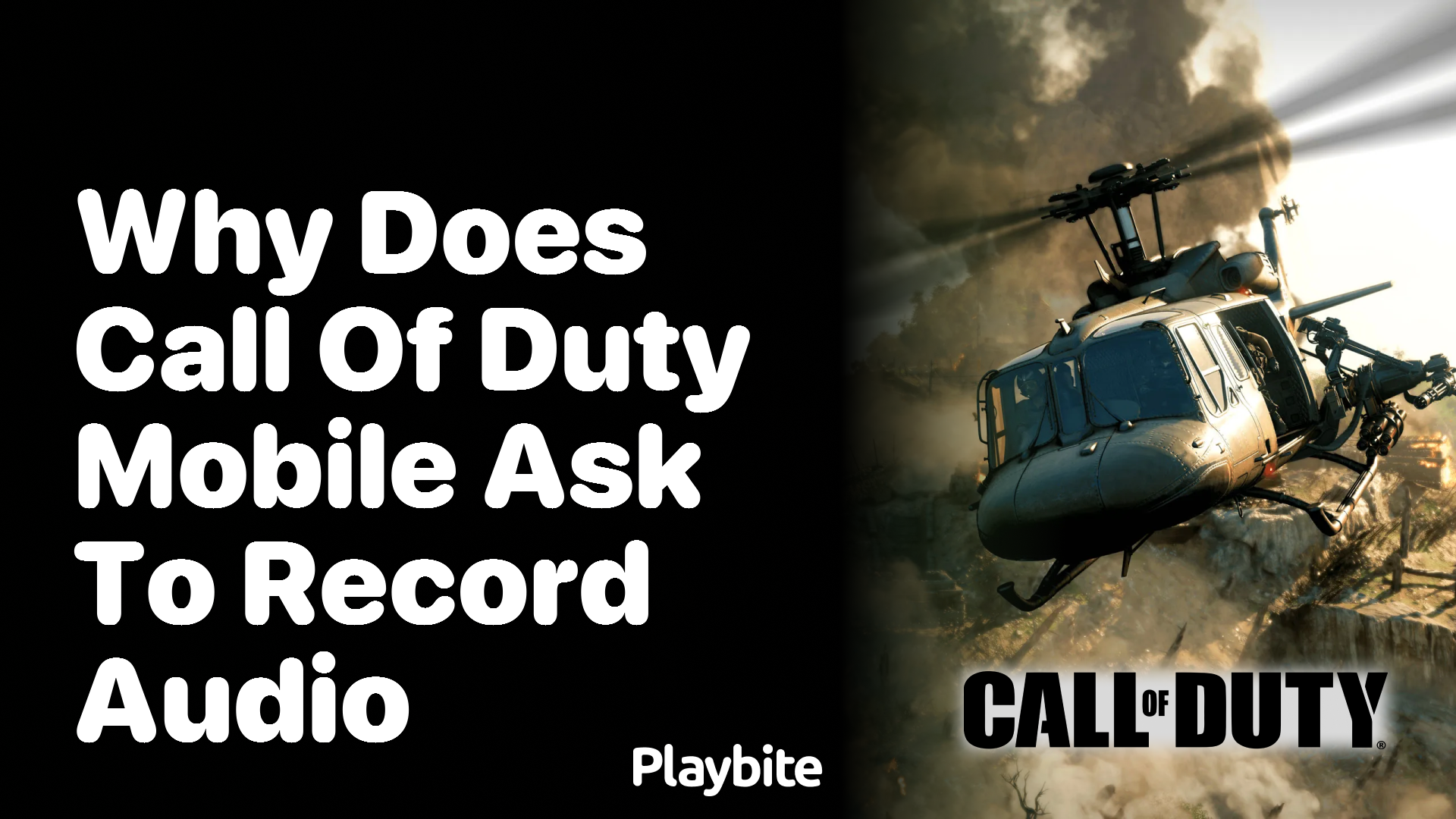 Why Does Call of Duty Mobile Ask to Record Audio?