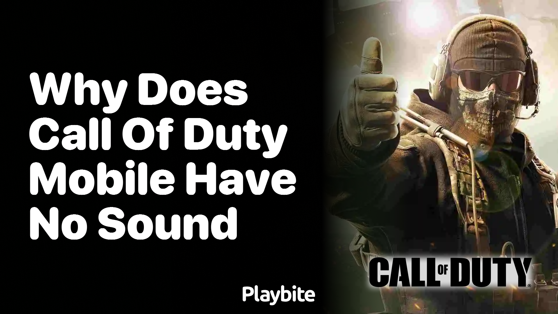 Why Does Call of Duty Mobile Have No Sound?