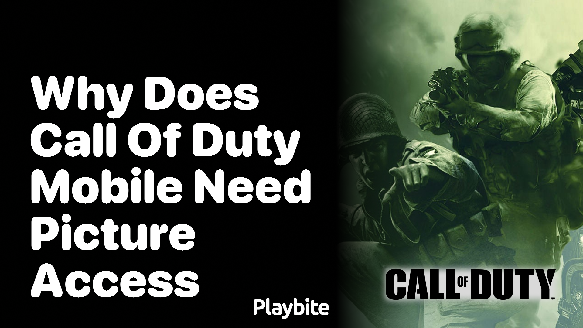 Why Does Call of Duty Mobile Need Picture Access?