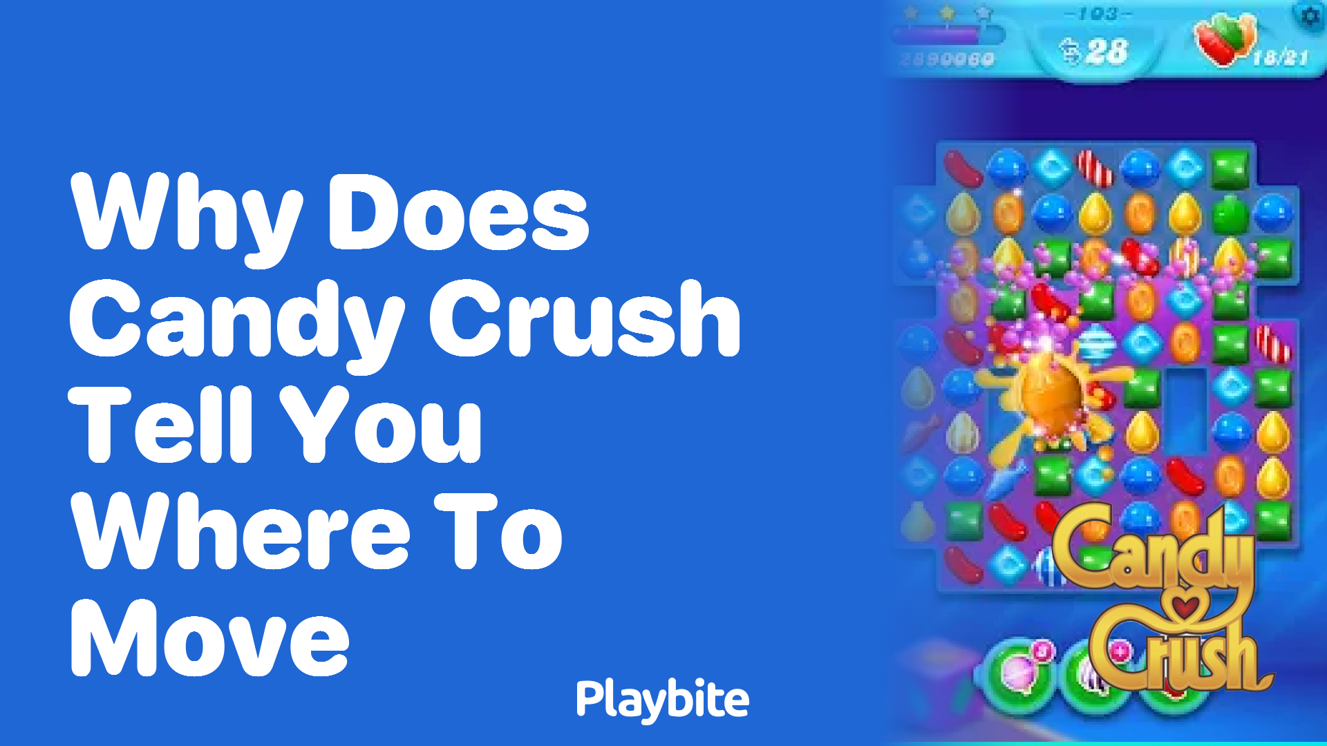 Why Does Candy Crush Tell You Where to Move?