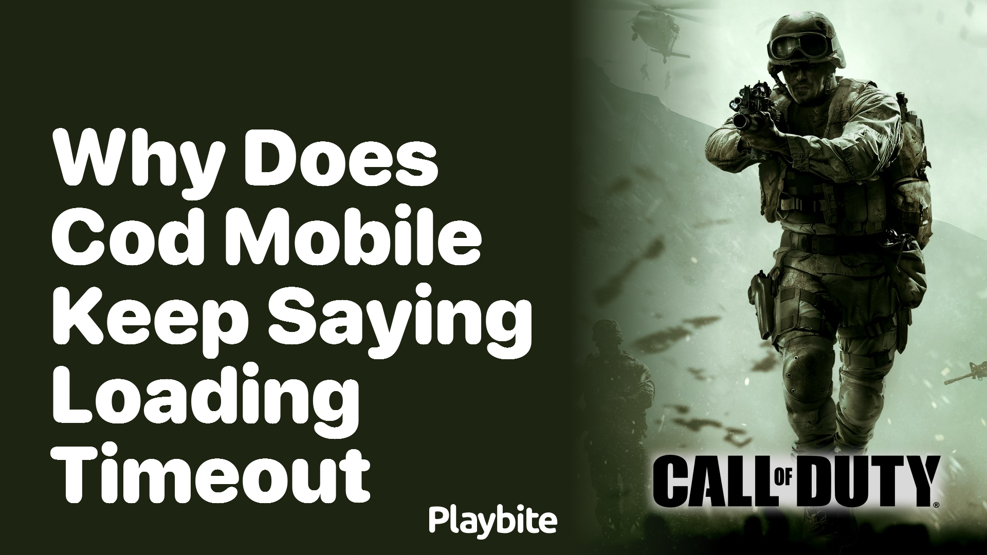 Why does COD Mobile keep saying &#8216;loading timeout&#8217;?