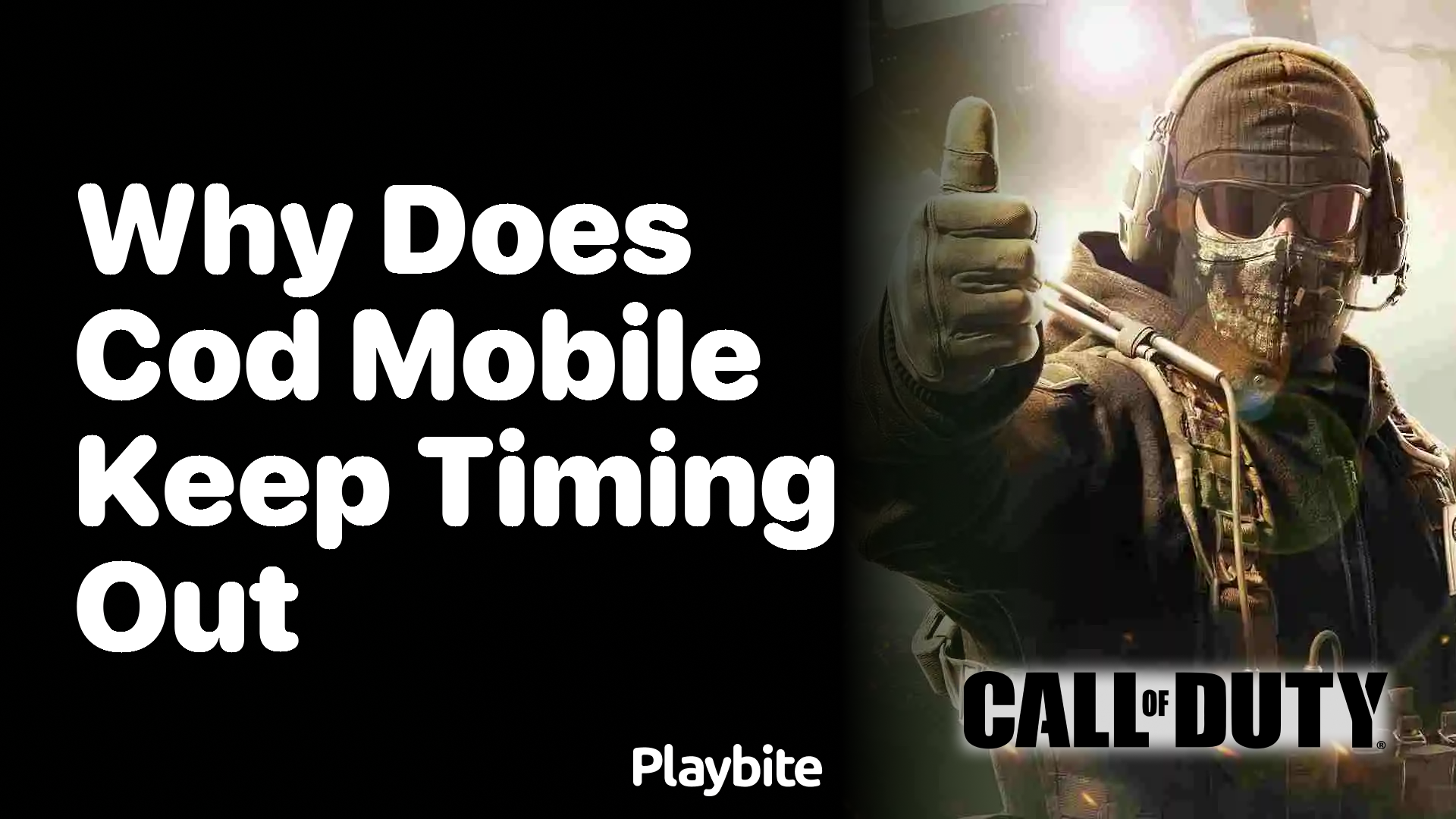 Why Does CoD Mobile Keep Timing Out? Unraveling the Mystery