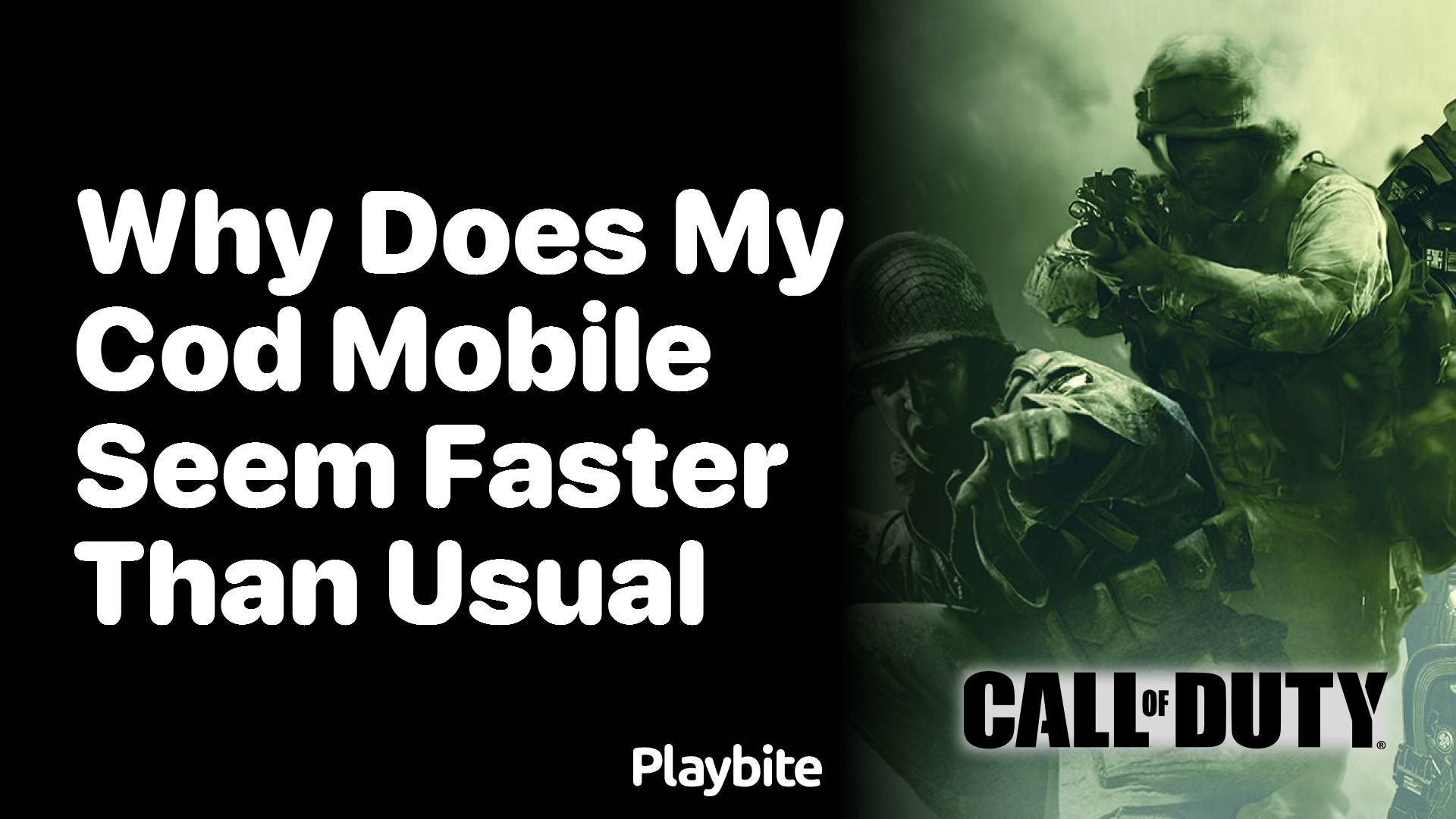 Why Does My COD Mobile Seem Faster Than Usual?