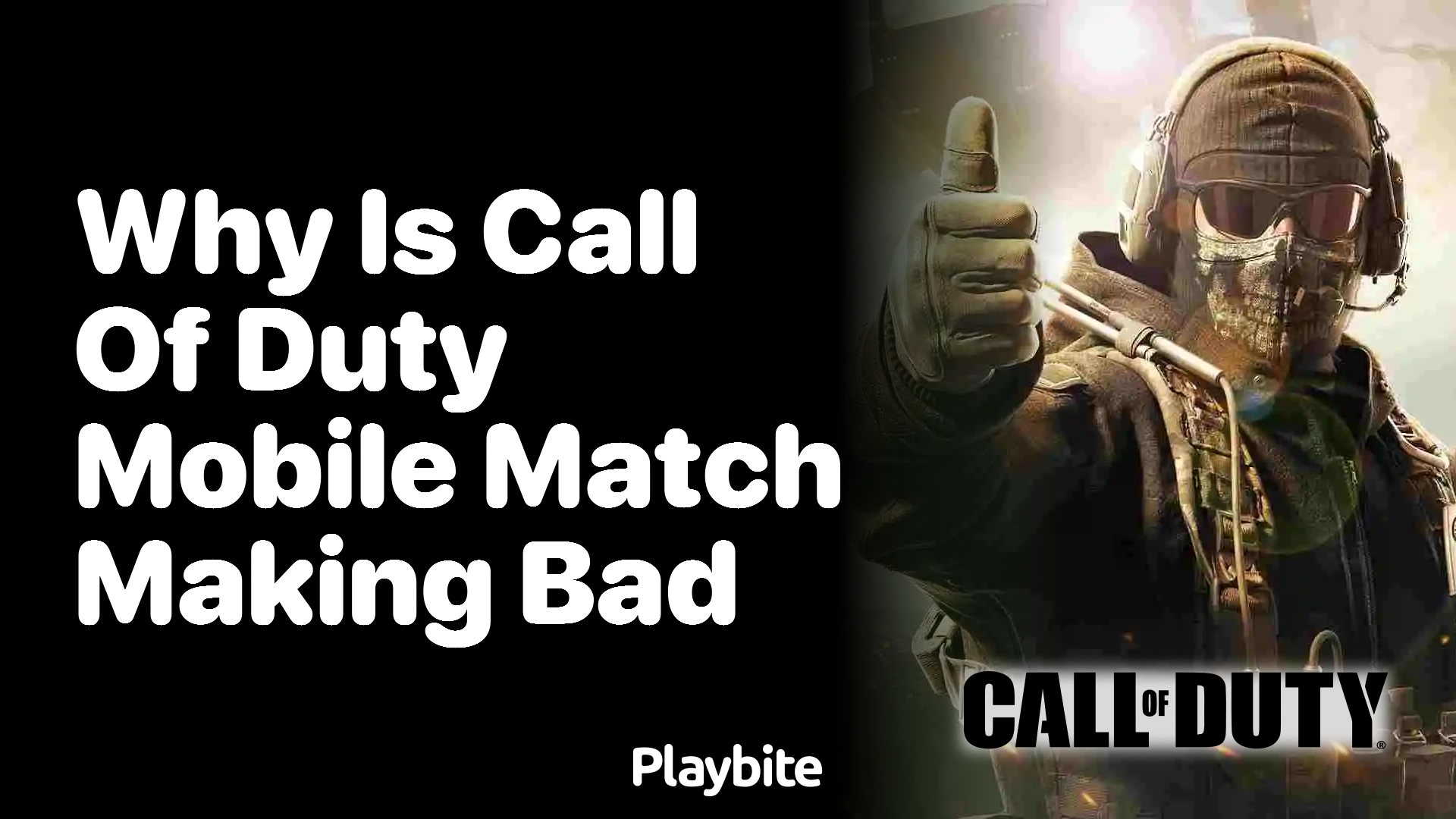 Why is Call of Duty Mobile Match Making Considered Bad?