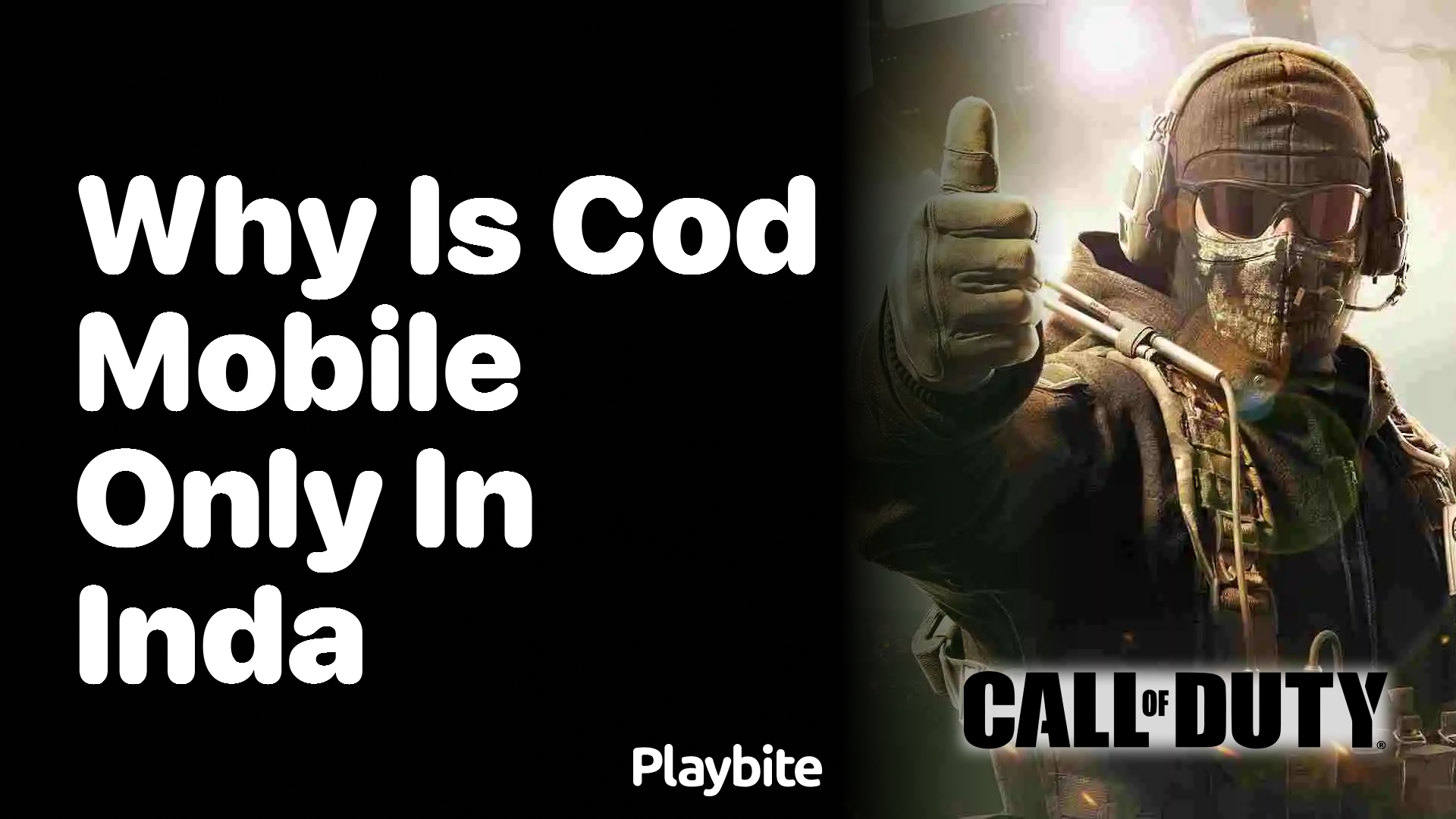 Why Is CoD Mobile Only in India?