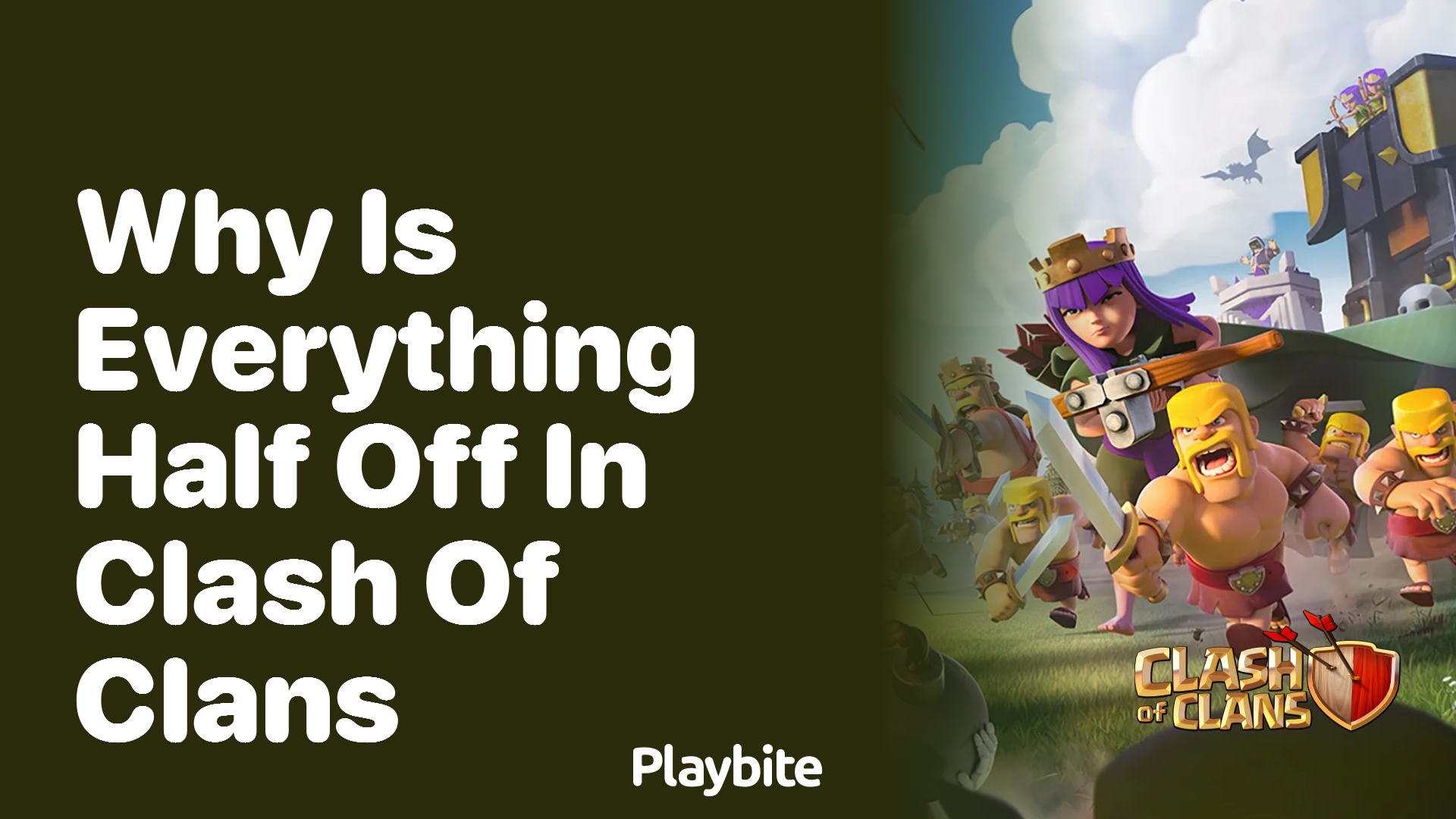 Why Is Everything Half Off in Clash of Clans?