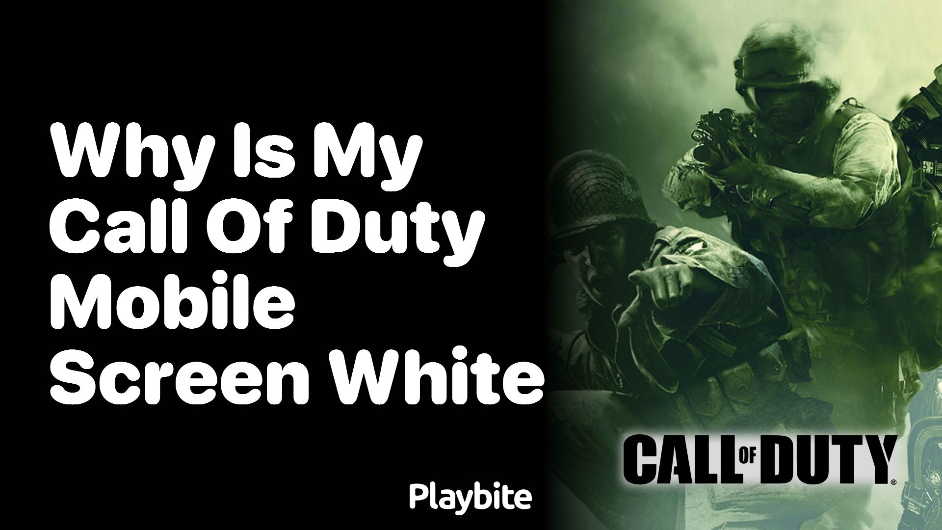 Why Is My Call of Duty Mobile Screen White? Find Out Here!