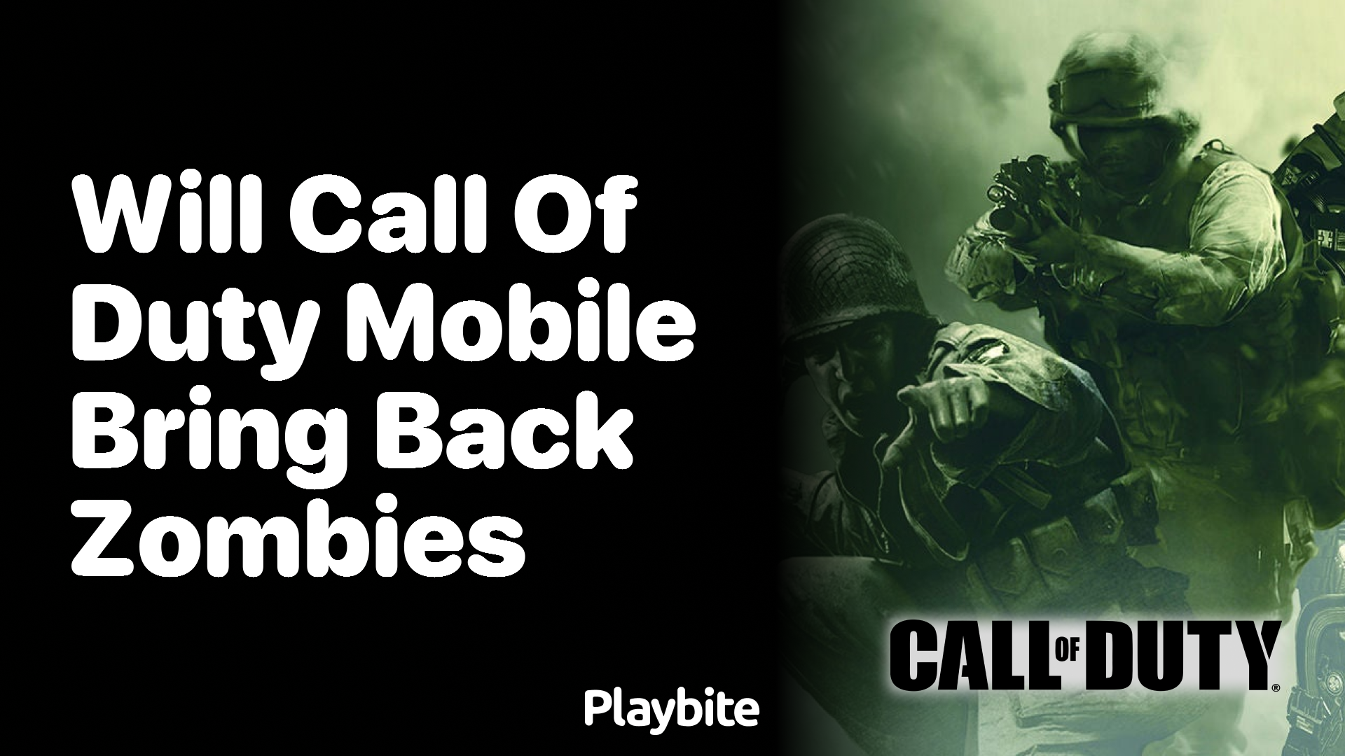 Will Call of Duty Mobile Bring Back Zombies?