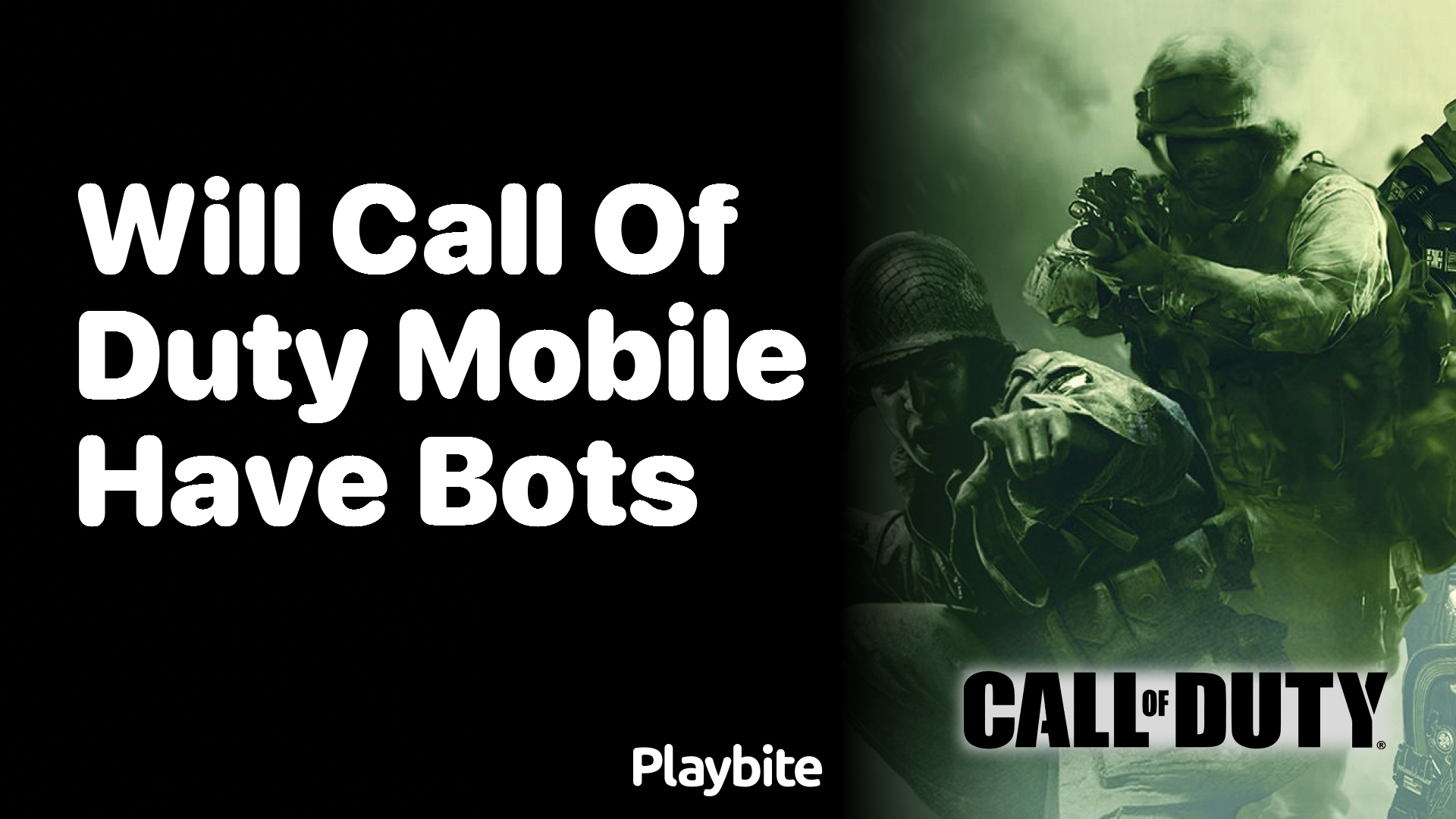 Will Call of Duty Mobile Have Bots?