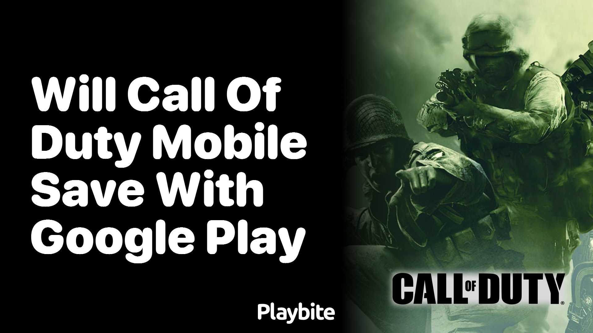 Will Call of Duty Mobile Save With Google Play?