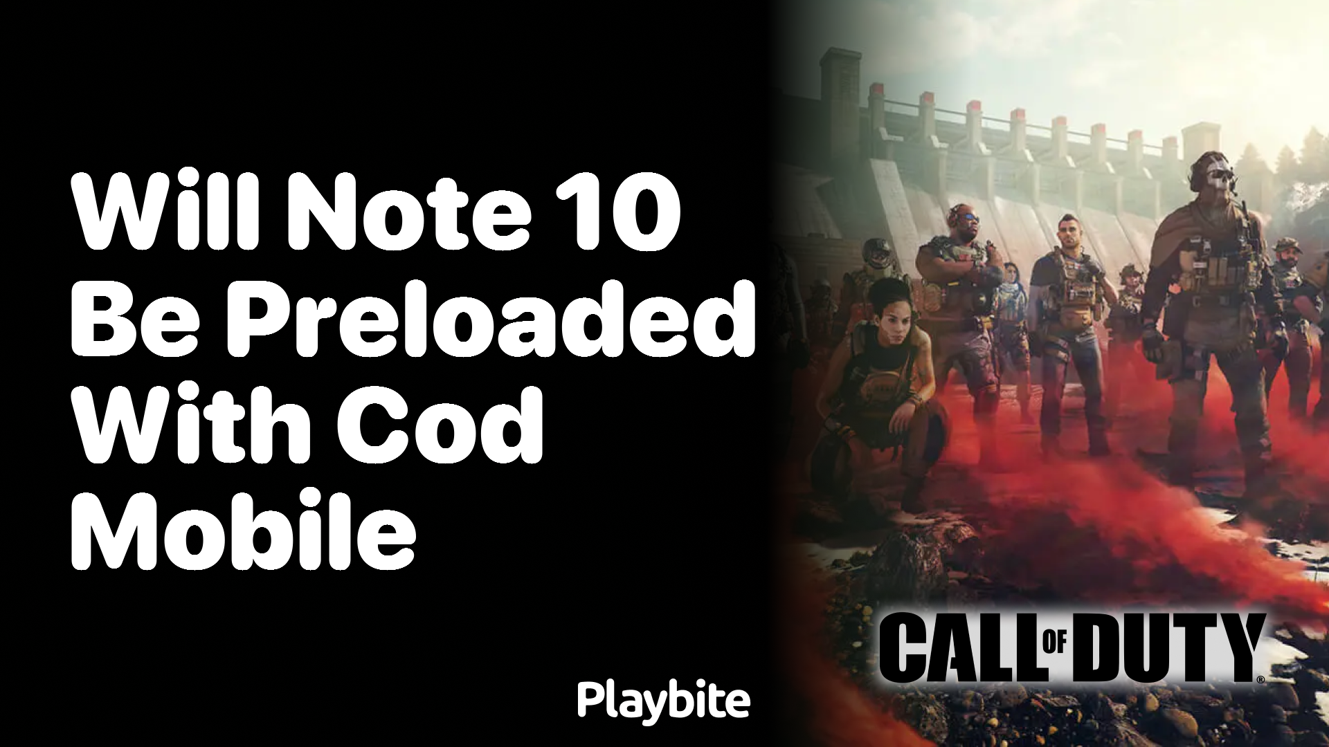 Will the Note 10 Come Preloaded with Call of Duty Mobile?