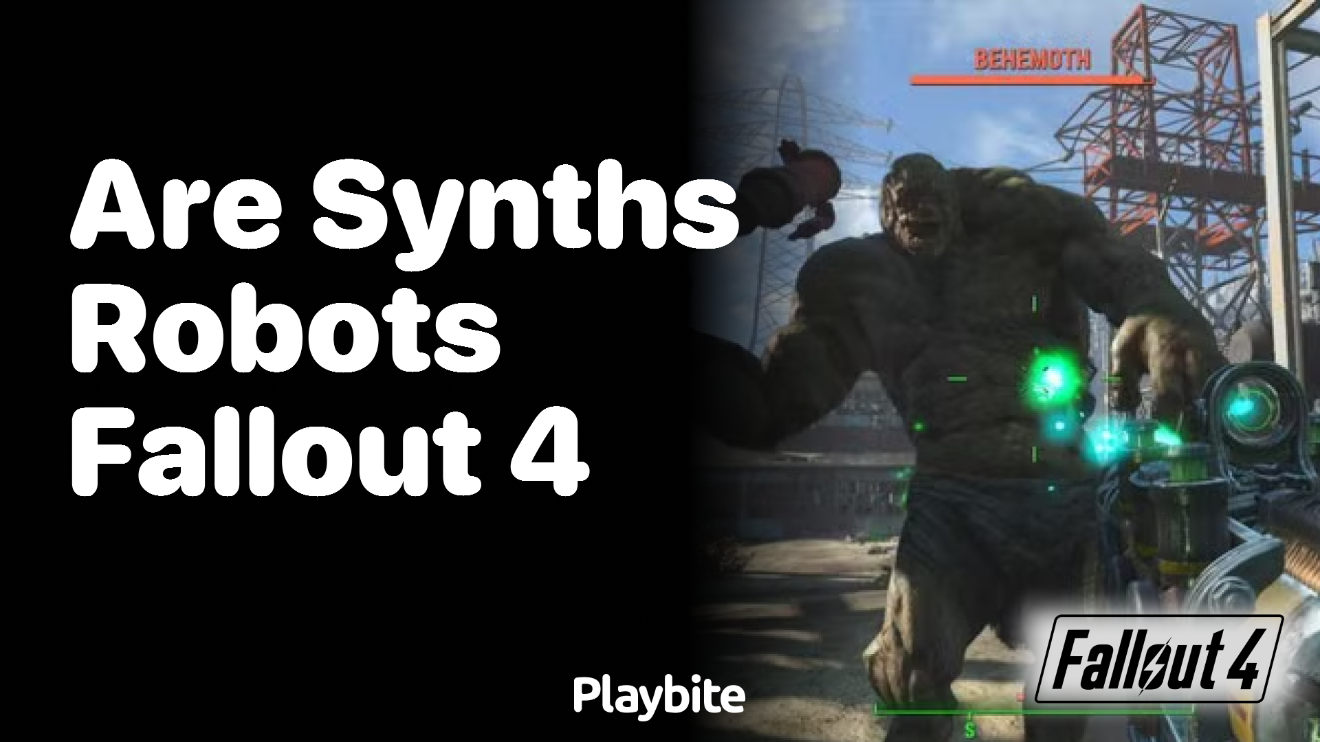 Are Synths Considered Robots in Fallout 4?