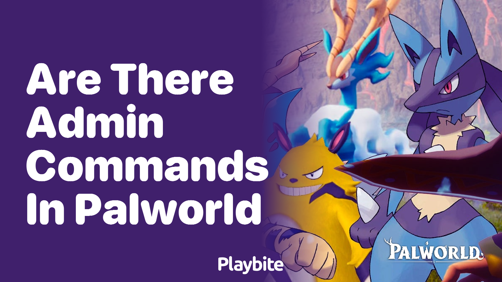 Are there admin commands in Palworld?