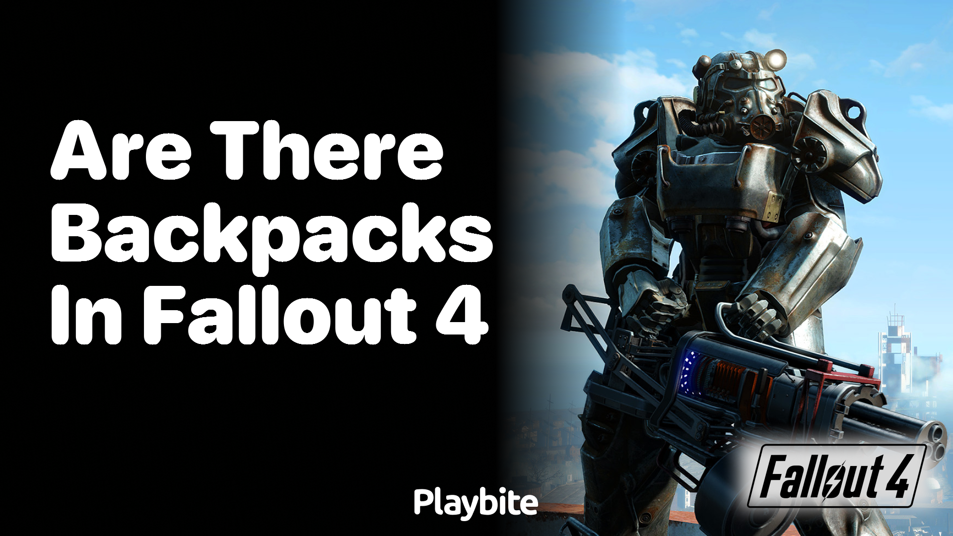 Are there backpacks in Fallout 4?