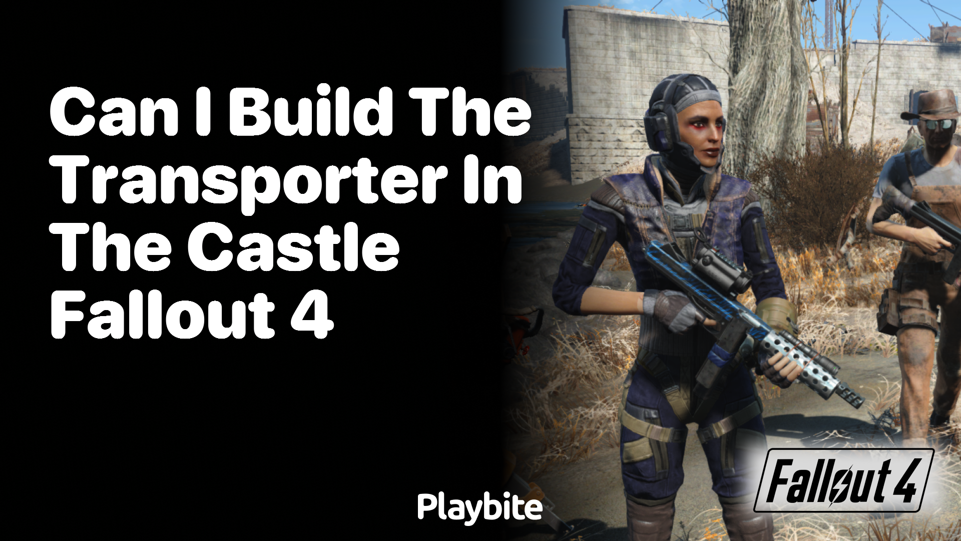 Can I build the transporter in The Castle in Fallout 4?