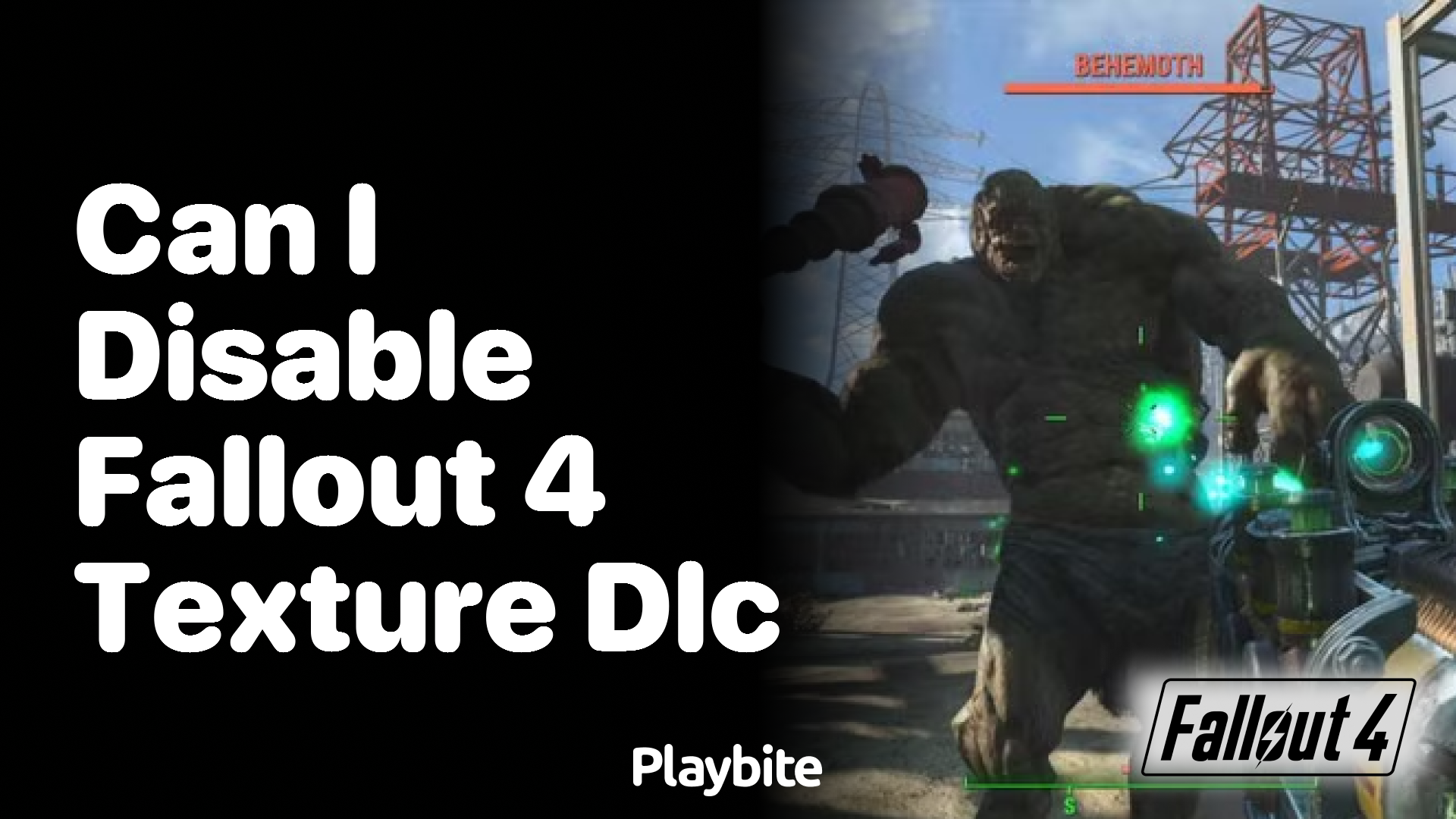 Can I disable Fallout 4 texture DLC?