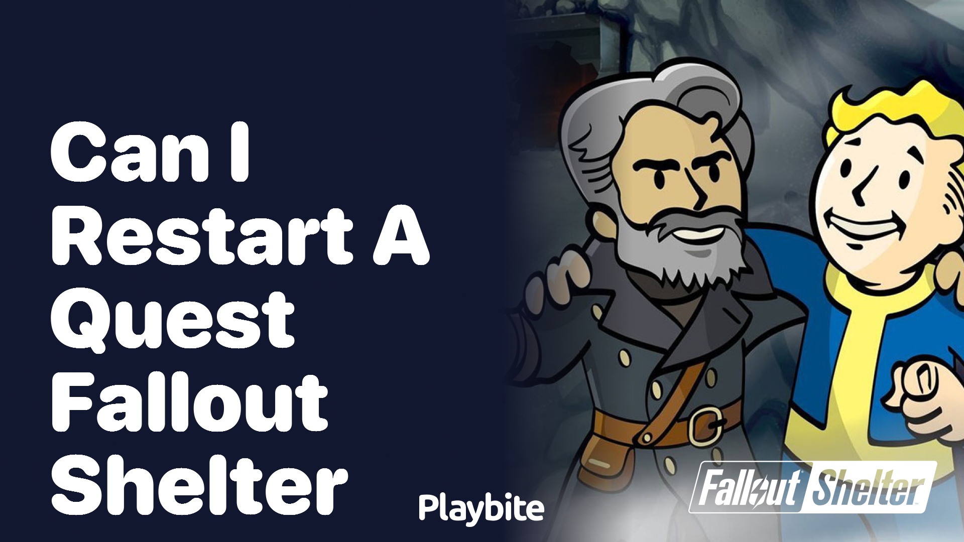 Can I restart a quest in Fallout Shelter?