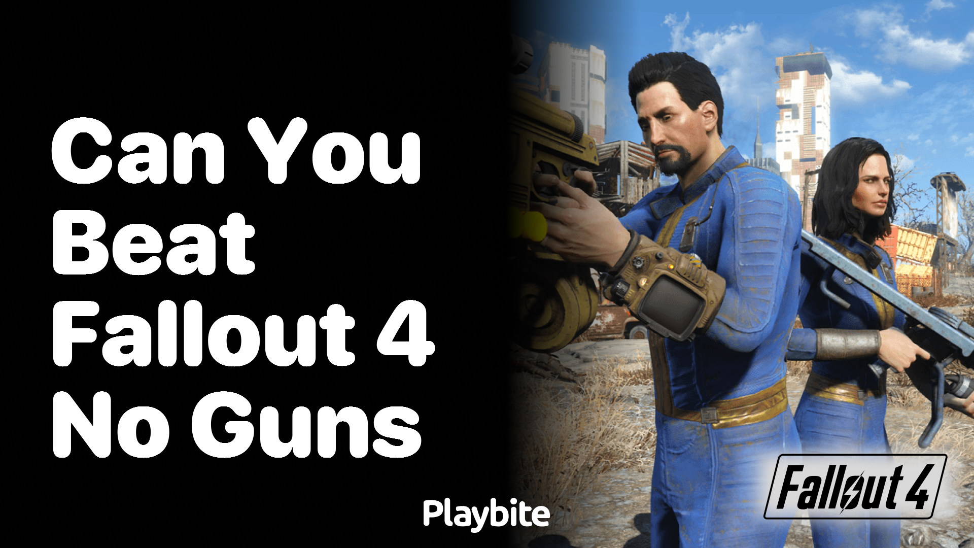 Can You Beat Fallout 4 Without Using Guns?