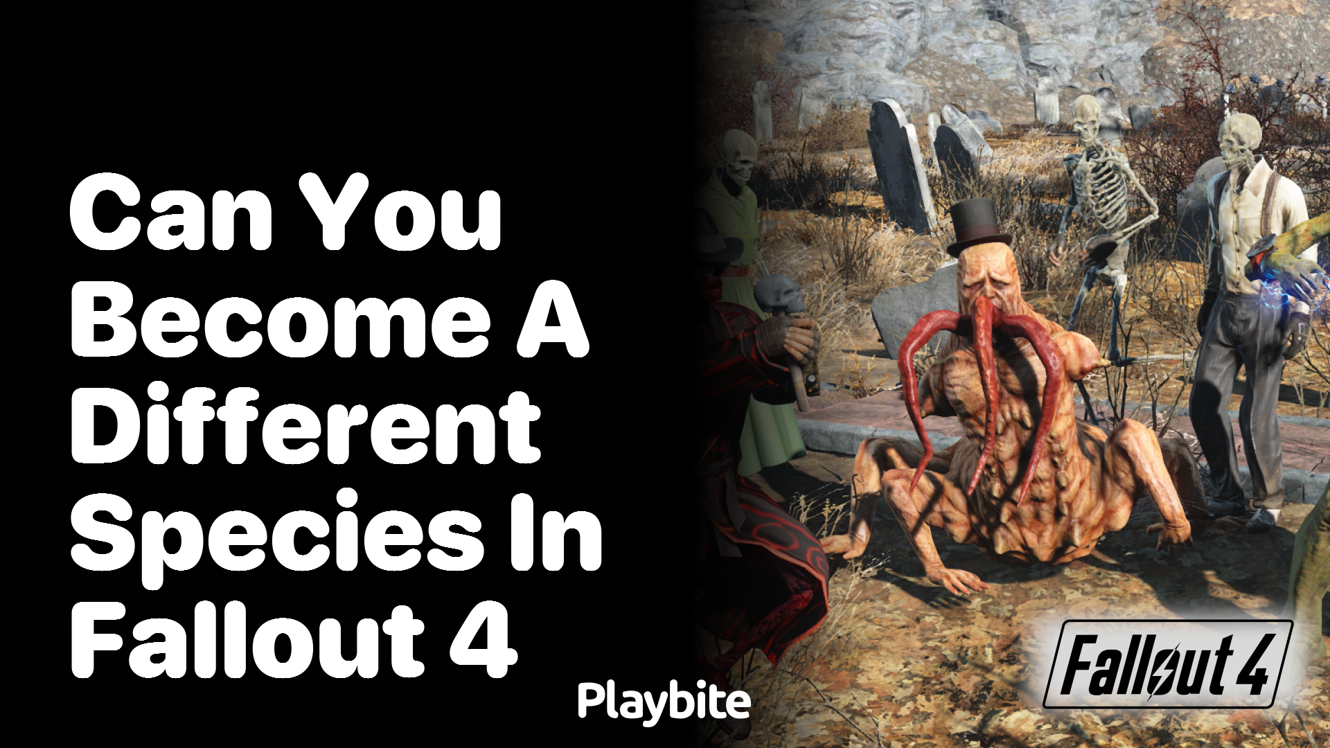 Can you become a different species in Fallout 4?