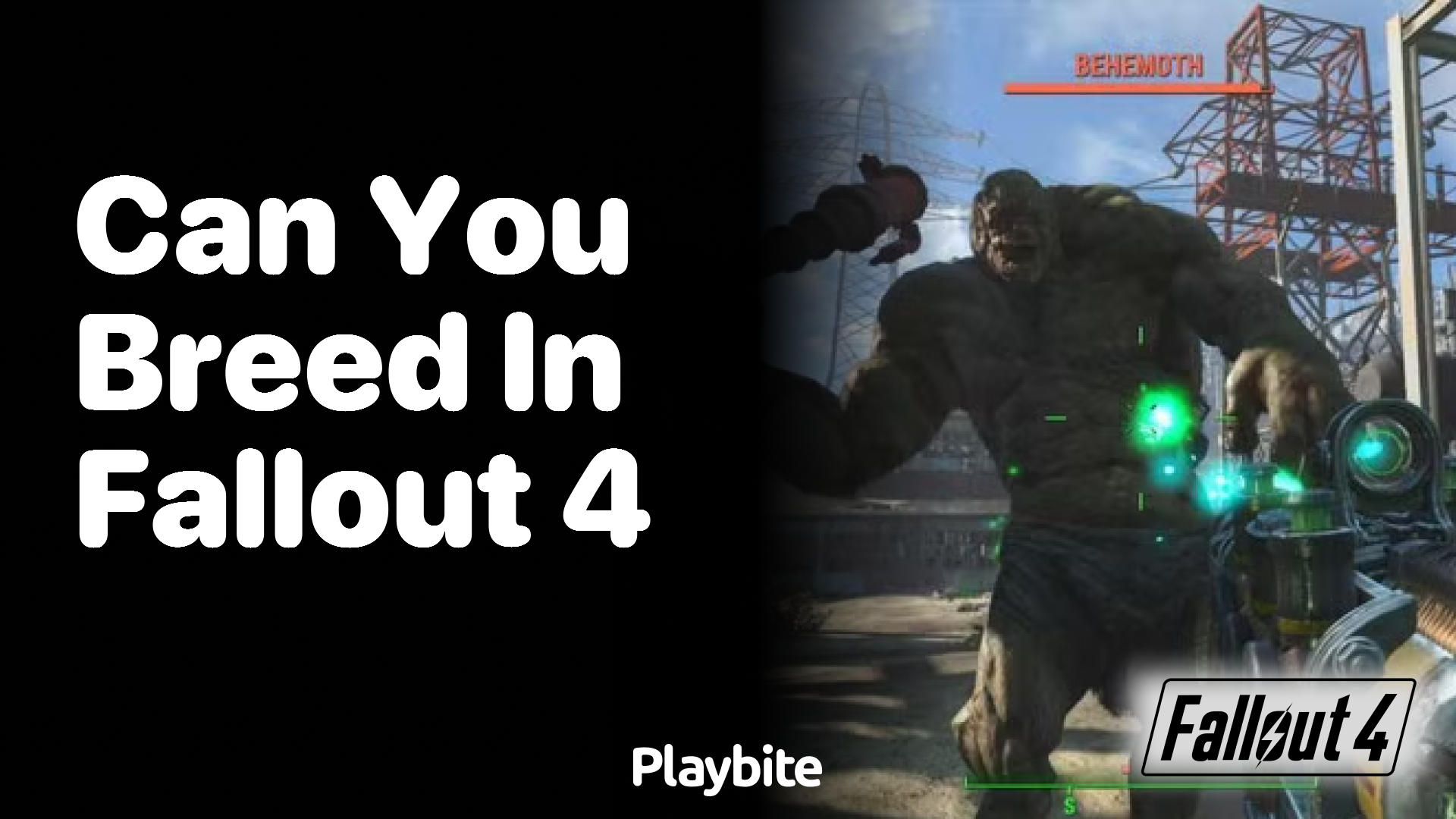 Can you breed in Fallout 4?