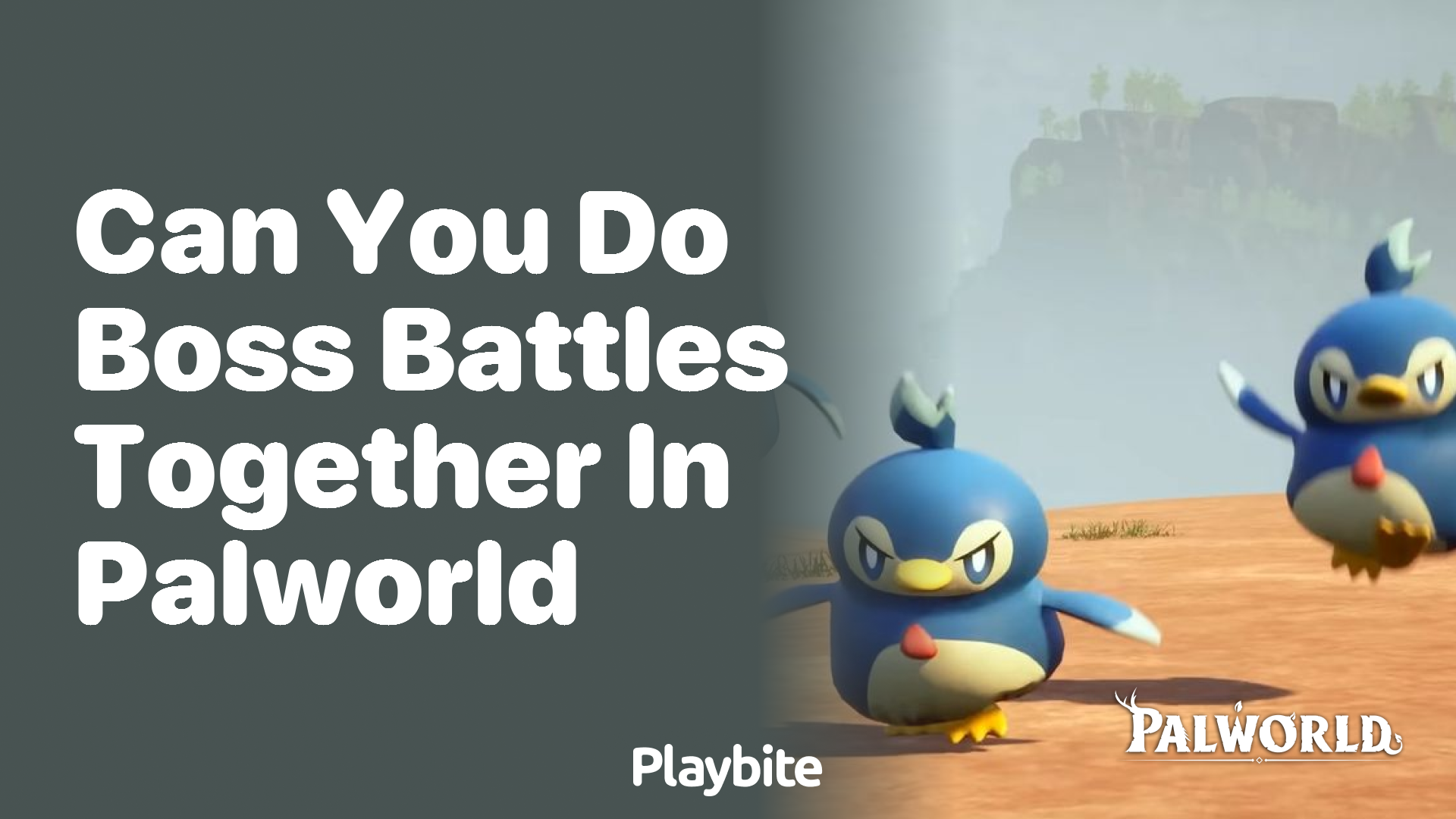 Can you do boss battles together in Palworld?