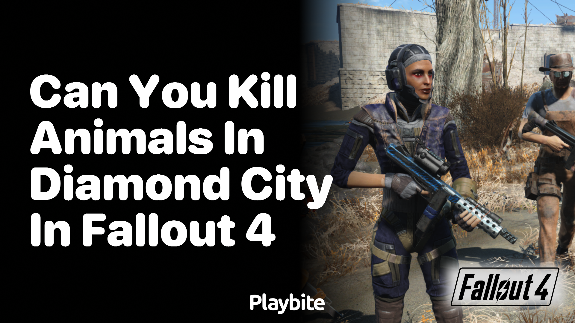 Can you kill animals in Diamond City in Fallout 4?