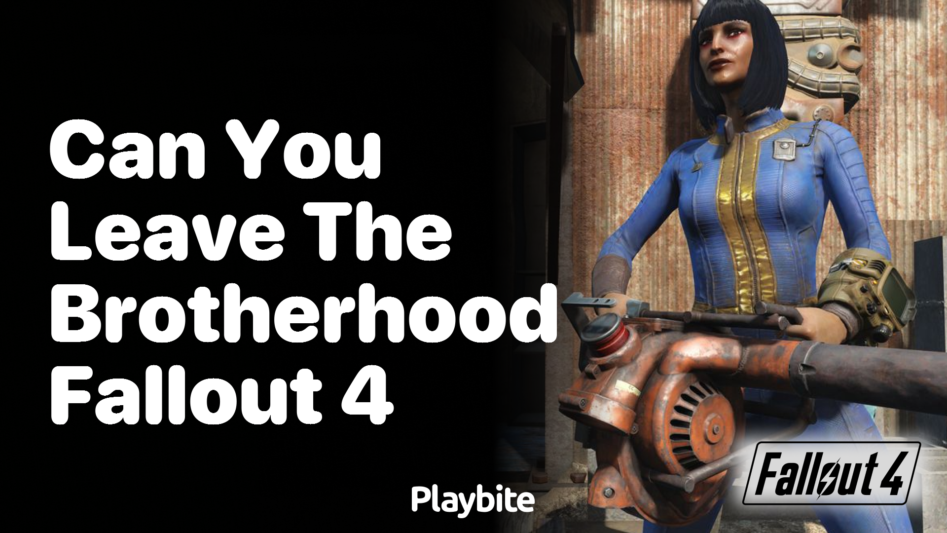 Can you leave the Brotherhood in Fallout 4?