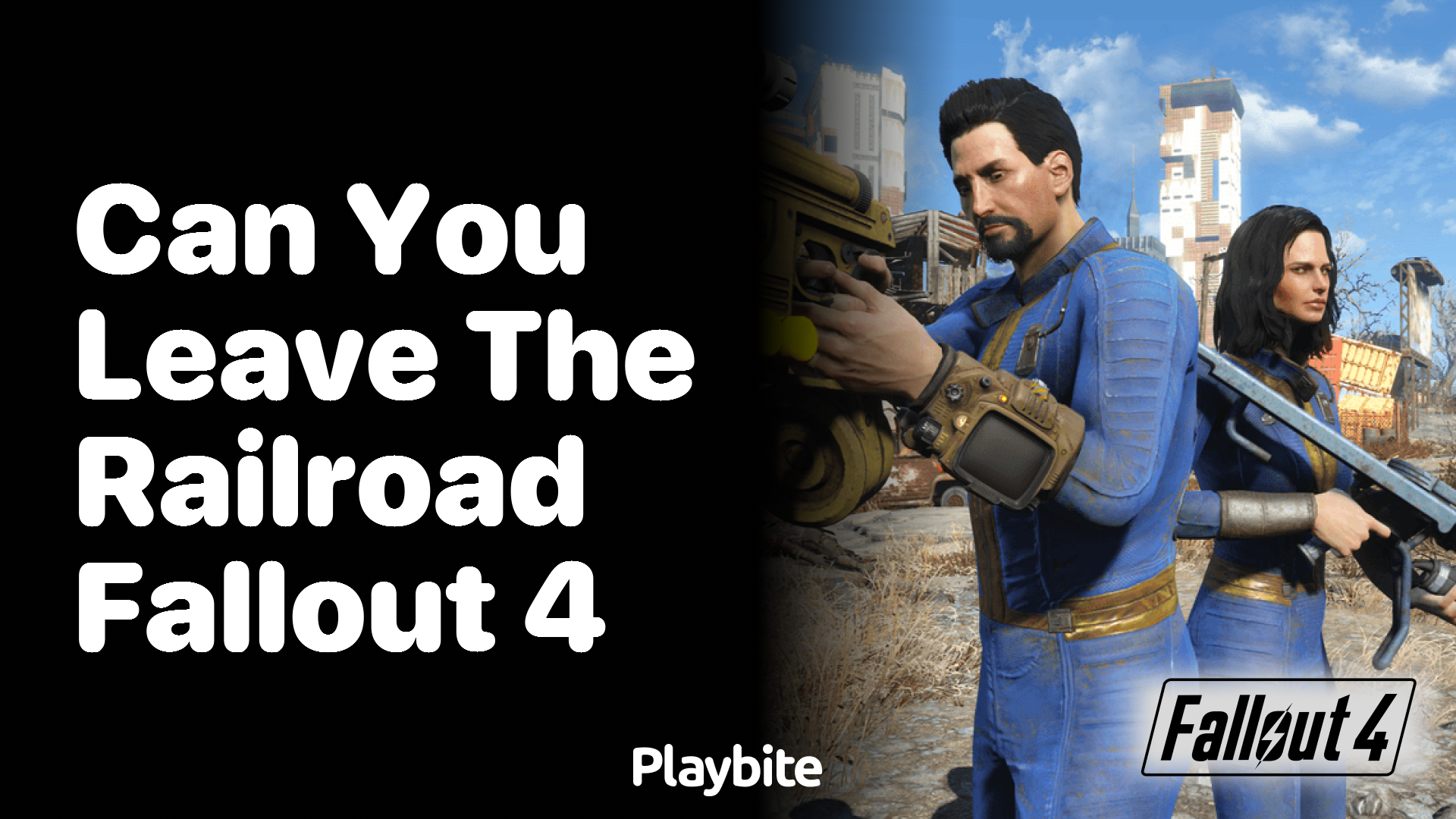 Can you leave the Railroad in Fallout 4?