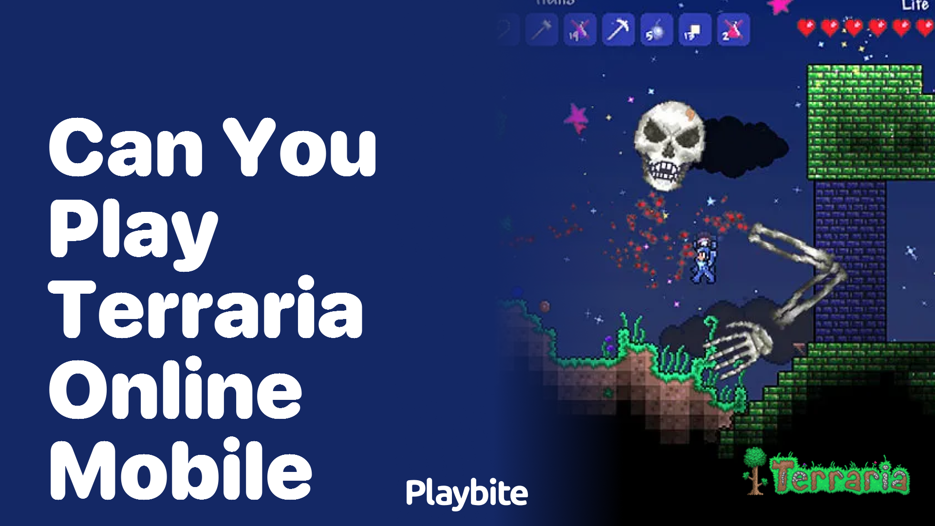 Can you play Terraria online on mobile?