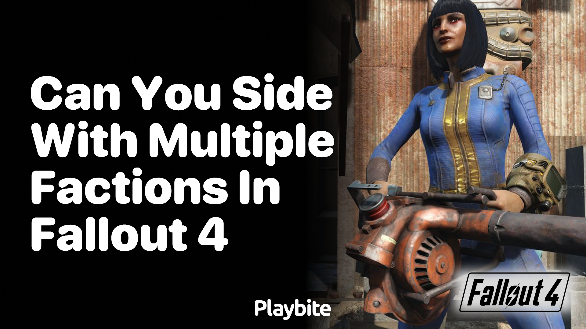 Can you side with multiple factions in Fallout 4?