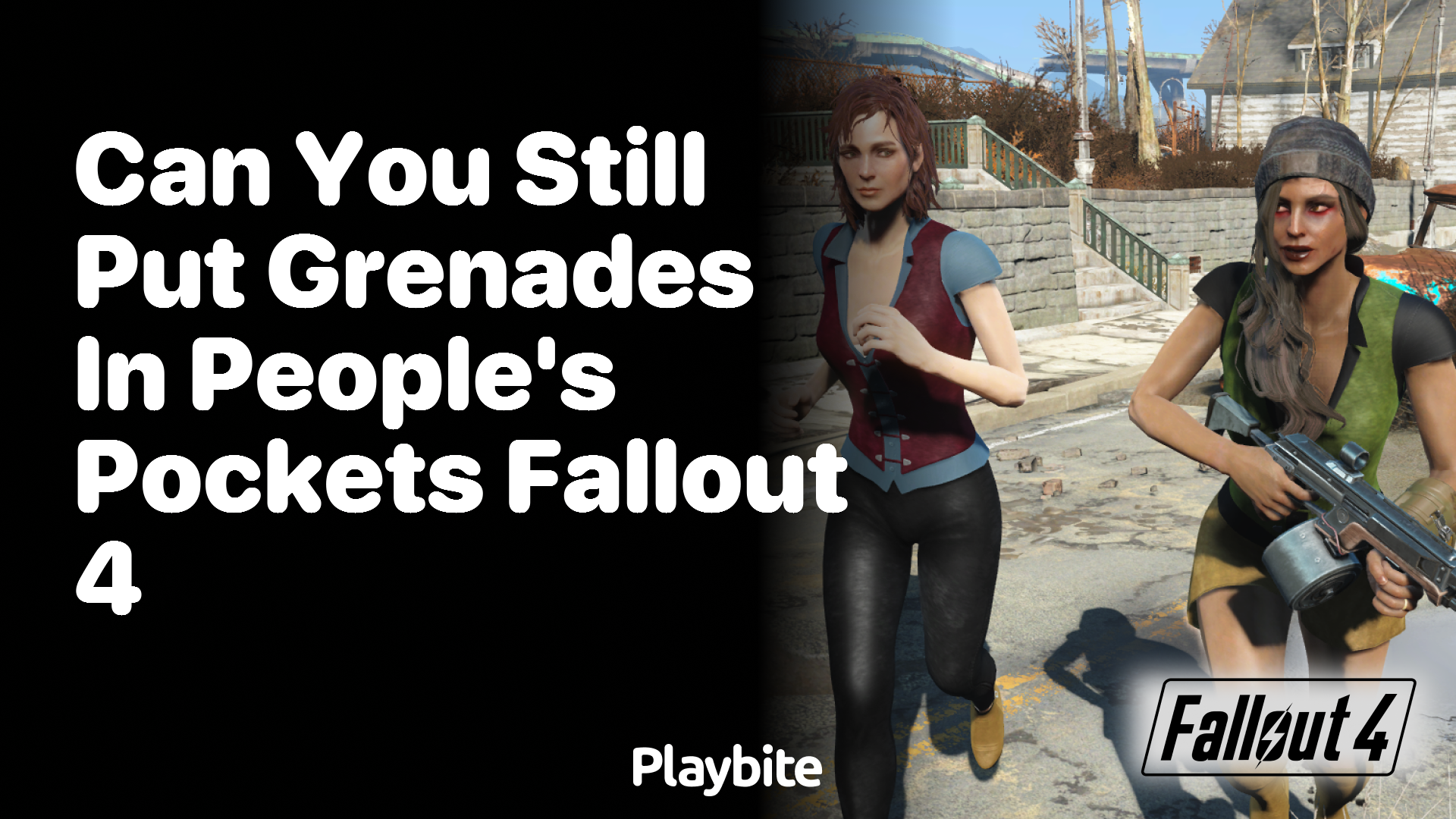 Can you still put grenades in people&#8217;s pockets in Fallout 4?