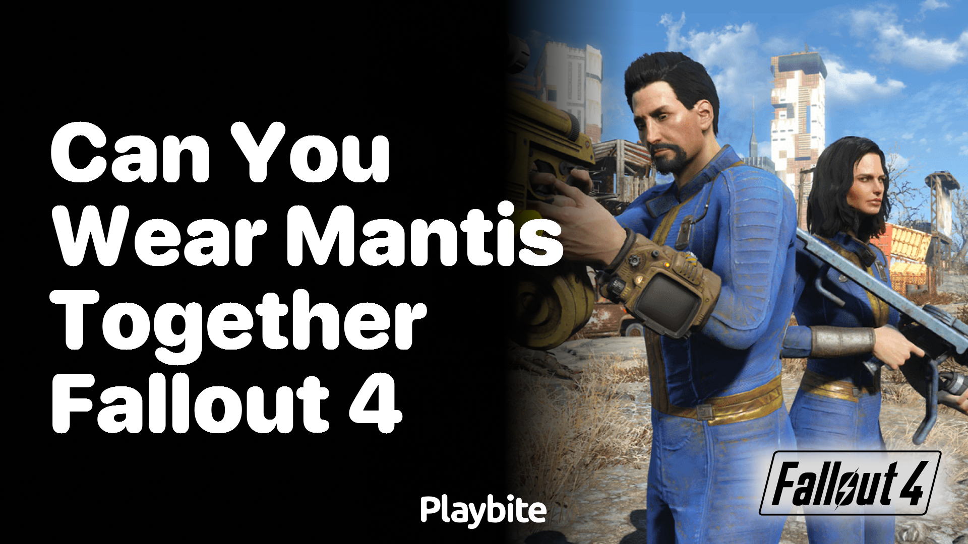 Can you wear Mantis armor pieces together in Fallout 4?