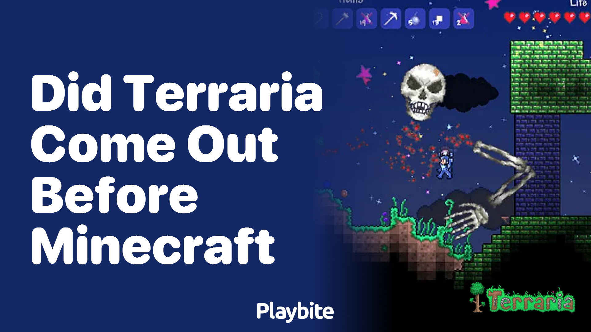 Did Terraria come out before Minecraft?