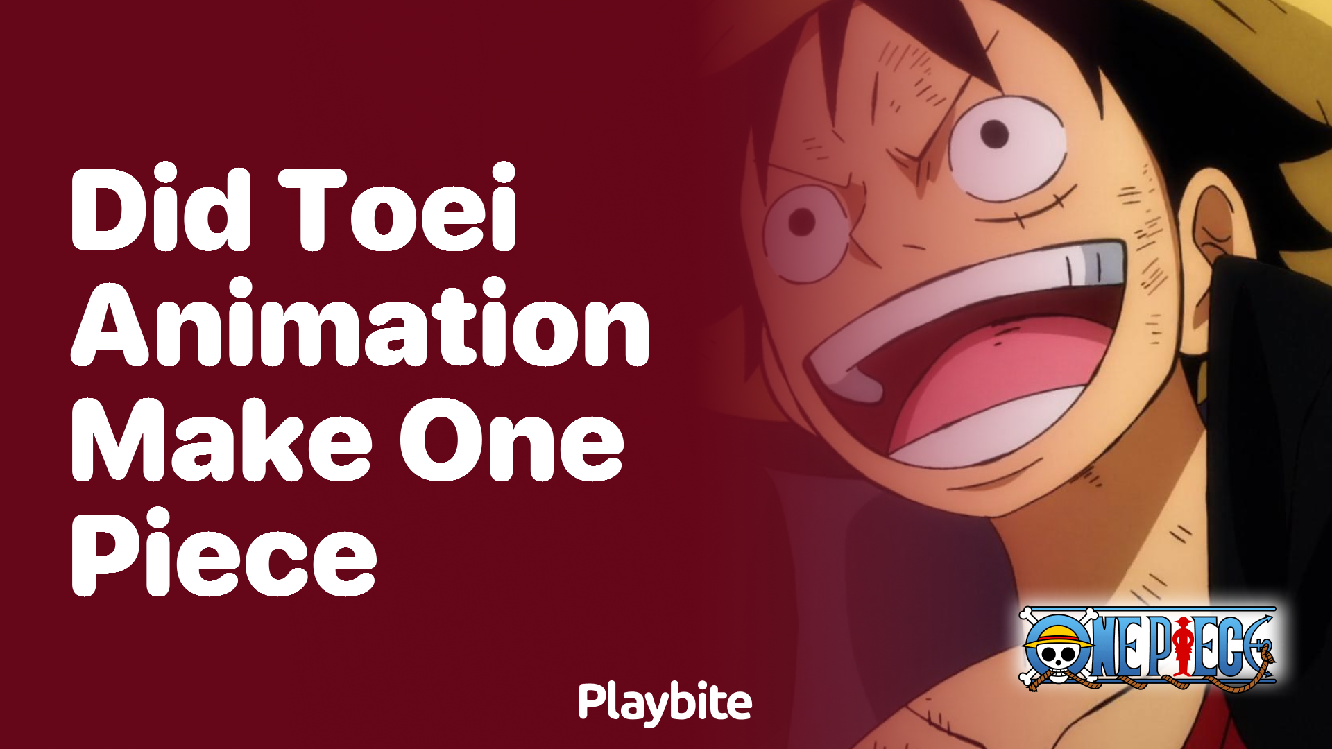 Did Toei Animation make One Piece?