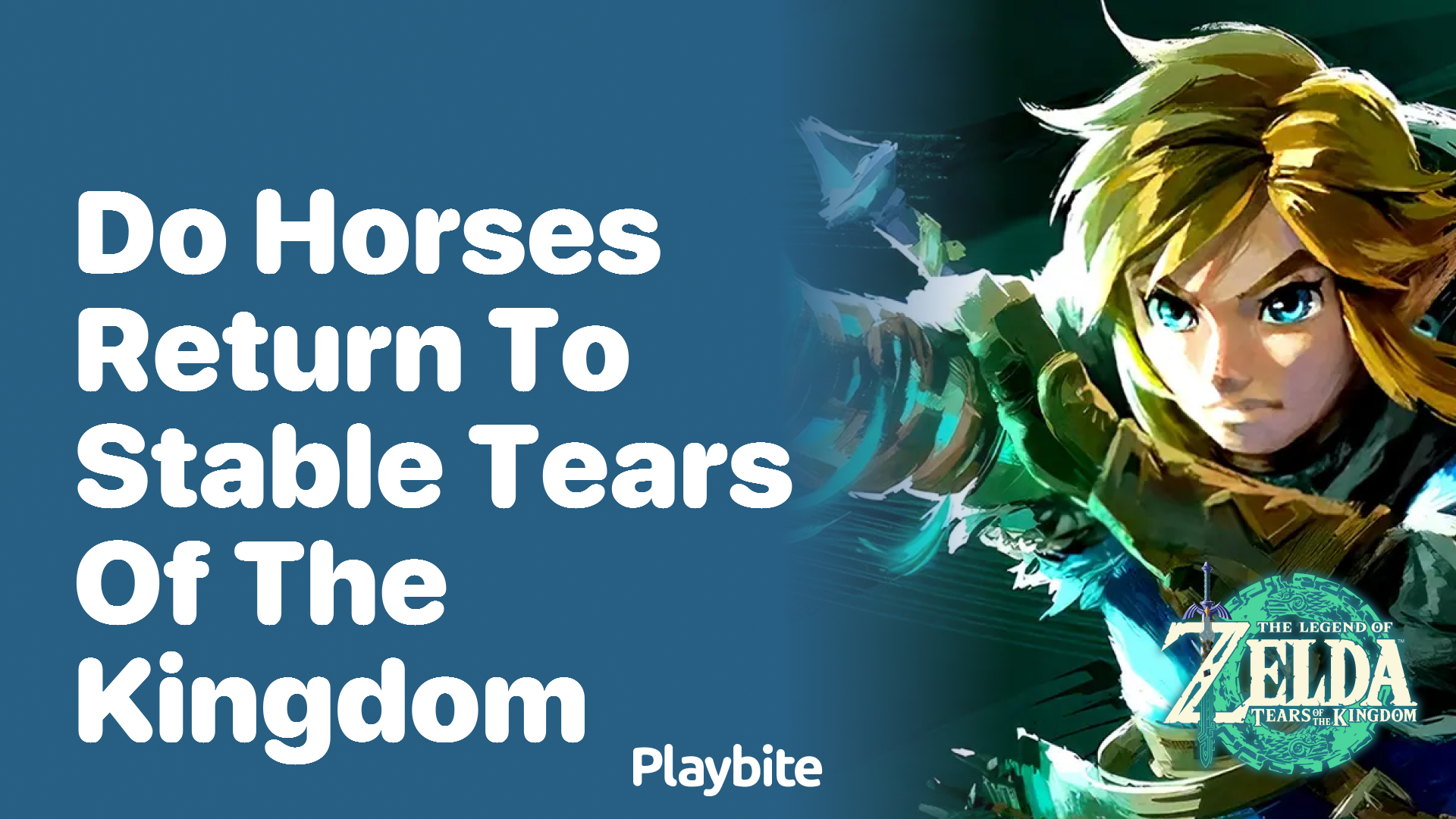 Do Horses Return to the Stable in Tears of the Kingdom?