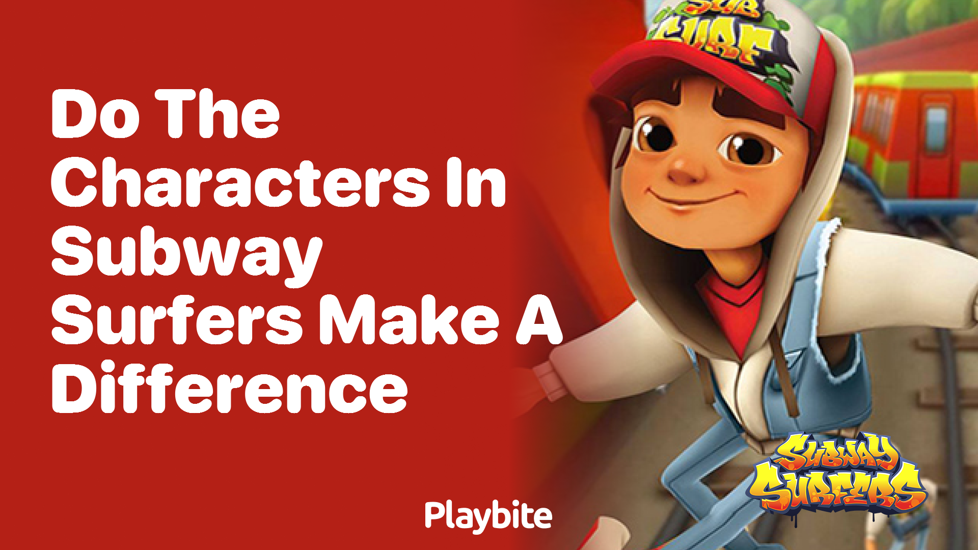 Do the characters in Subway Surfers make a difference?