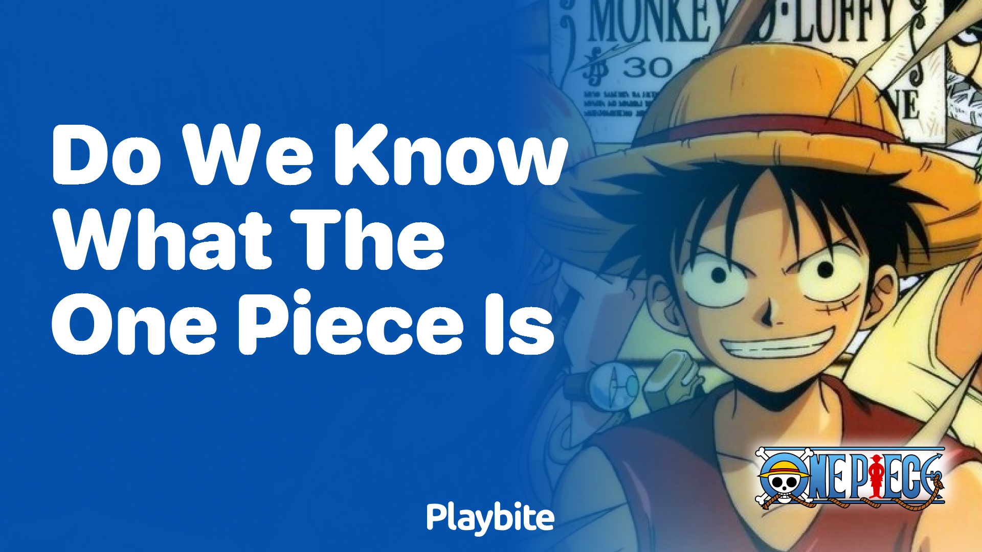 Do We Know What the One Piece Is?