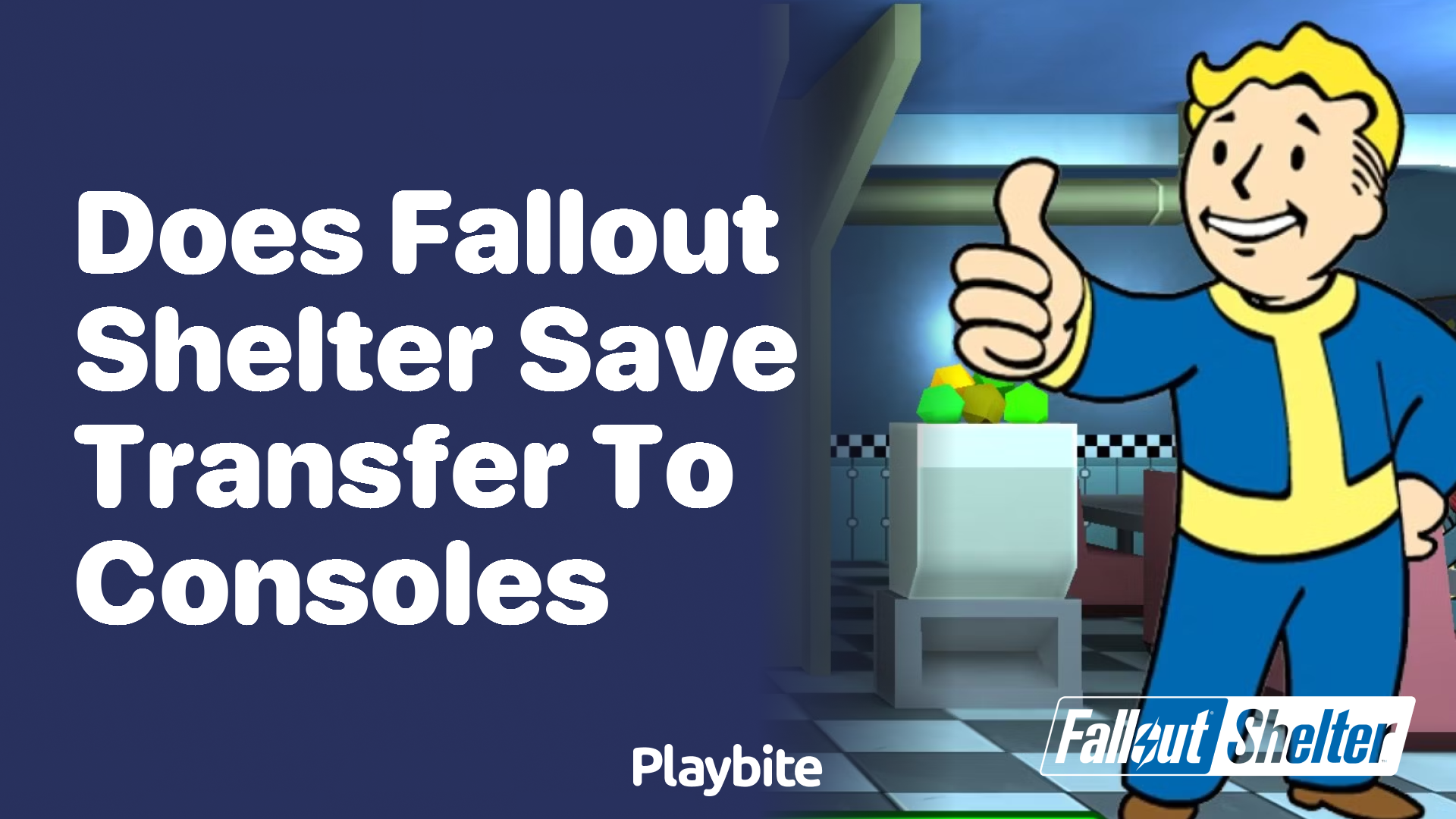 Does Fallout Shelter save transfer to consoles?