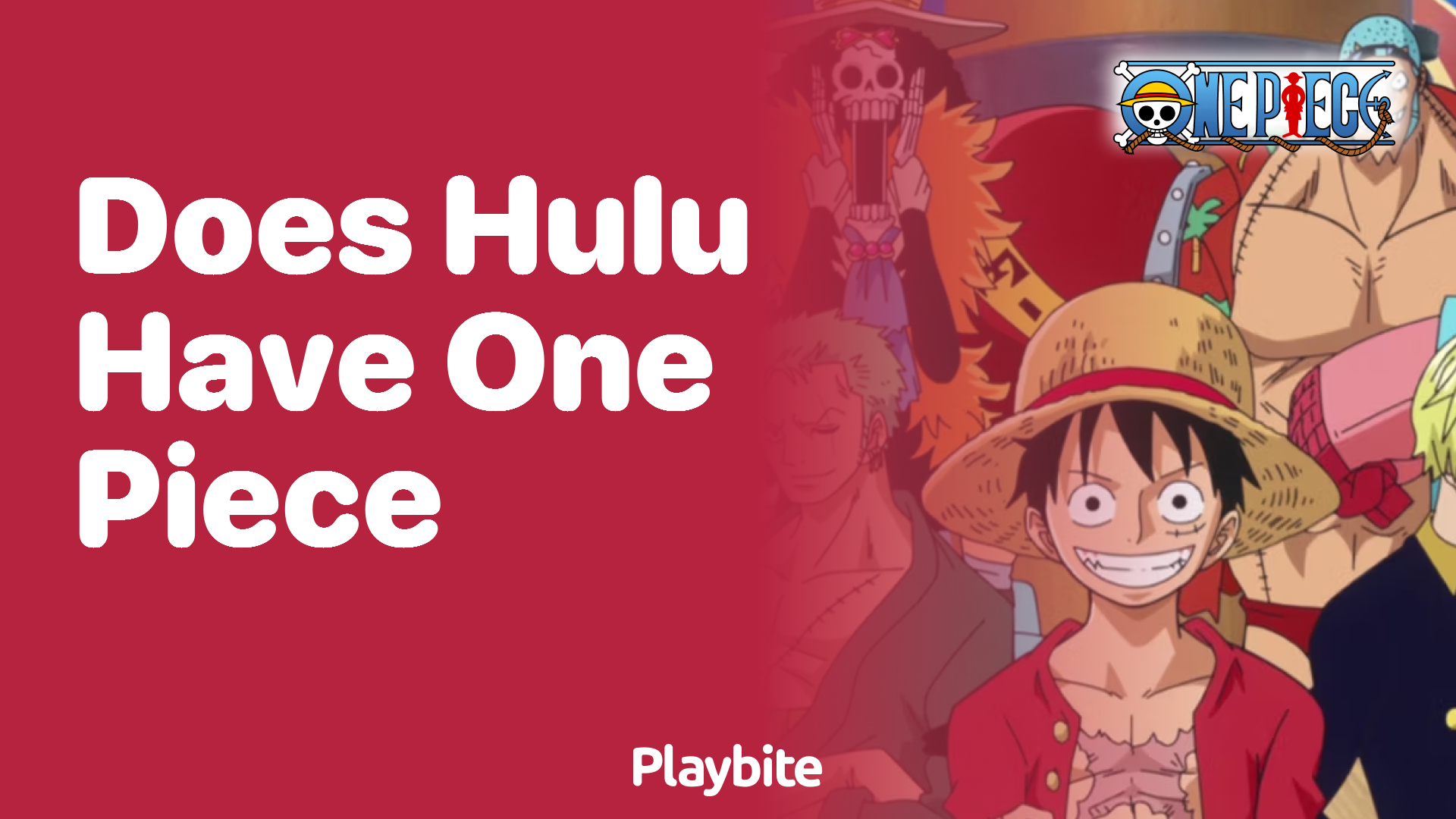 Does Hulu Have One Piece? Let's Find Out! Playbite