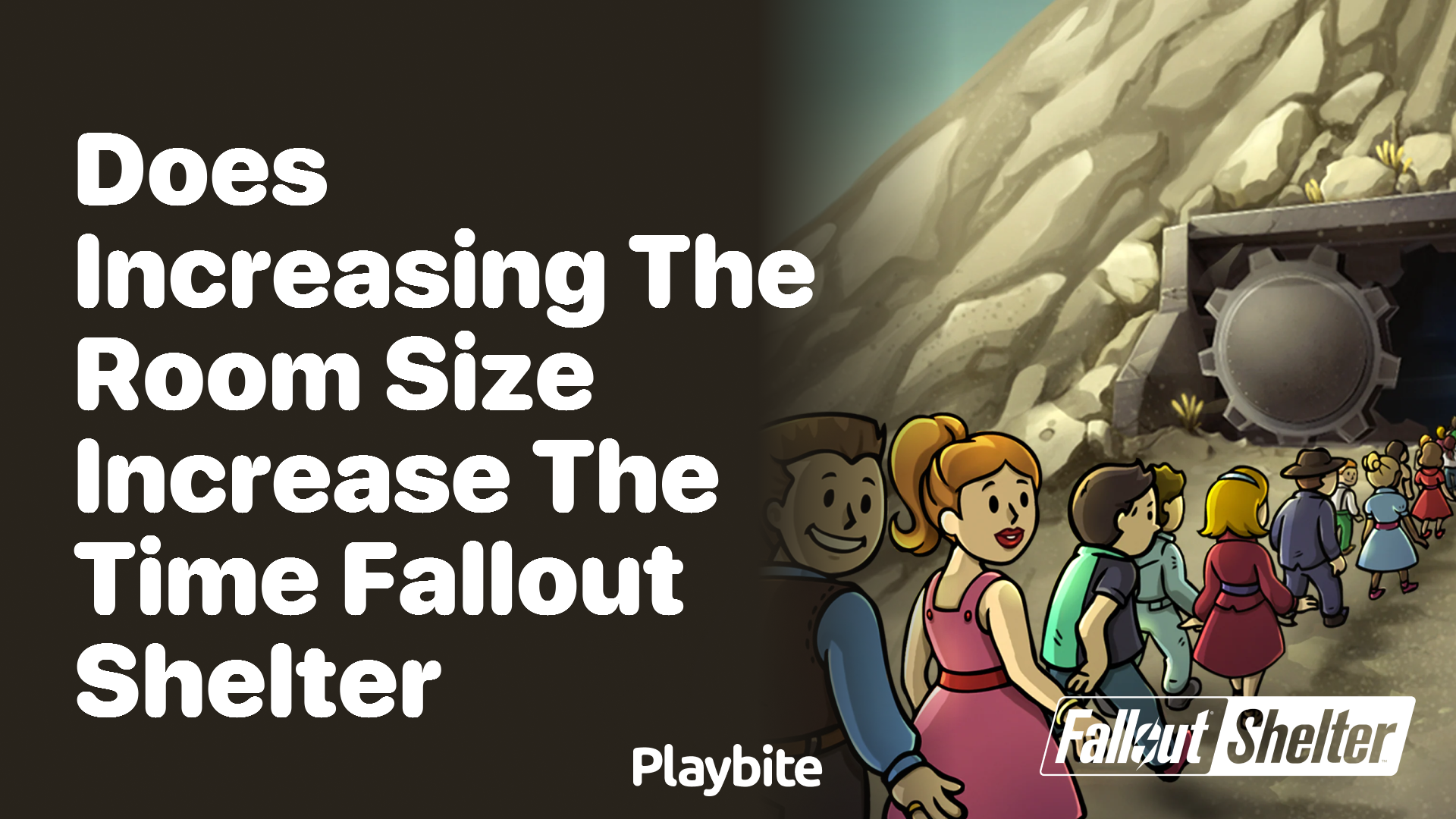 Does increasing the room size increase the time in Fallout Shelter?