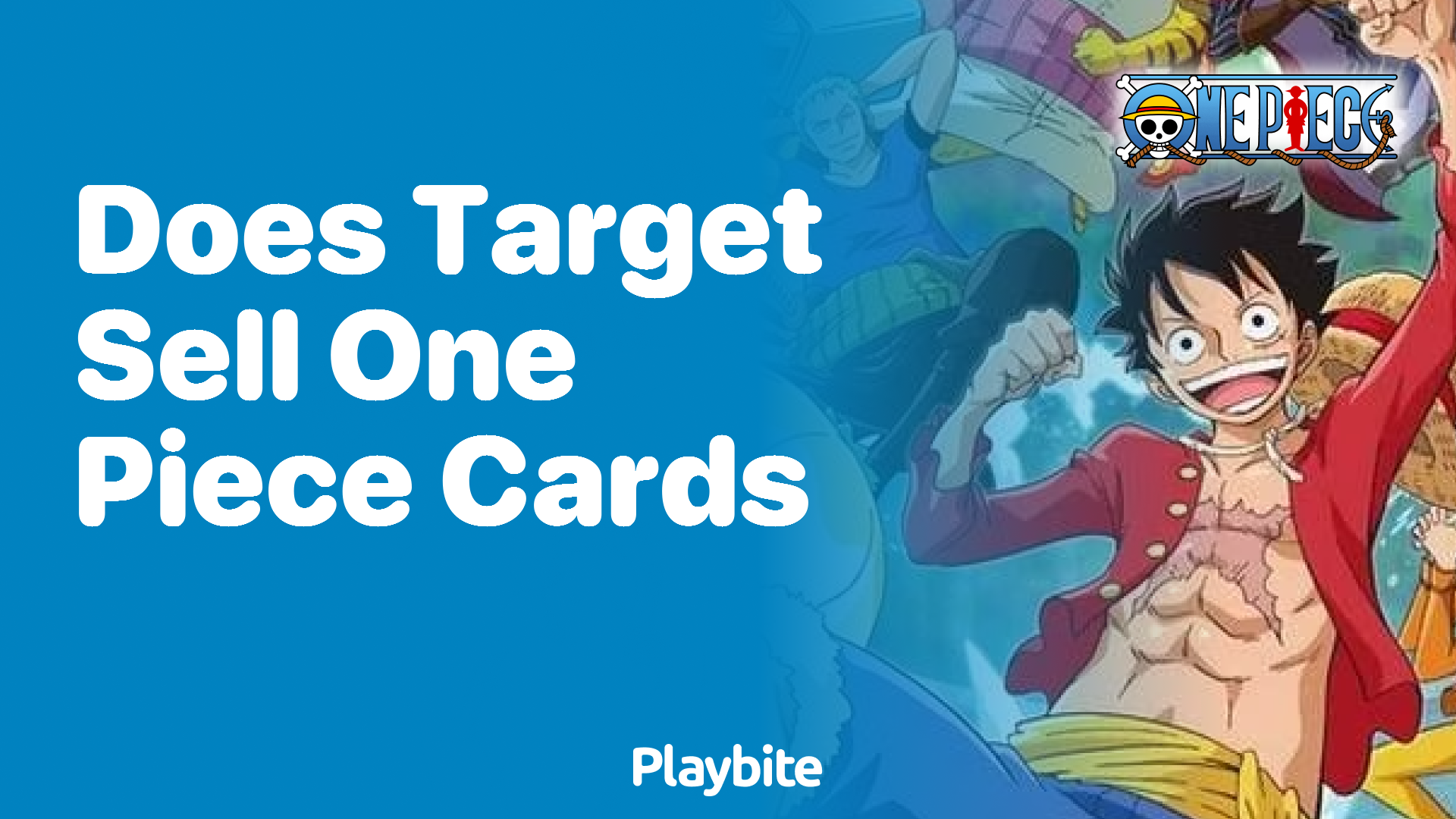 Does Target Sell One Piece Cards?