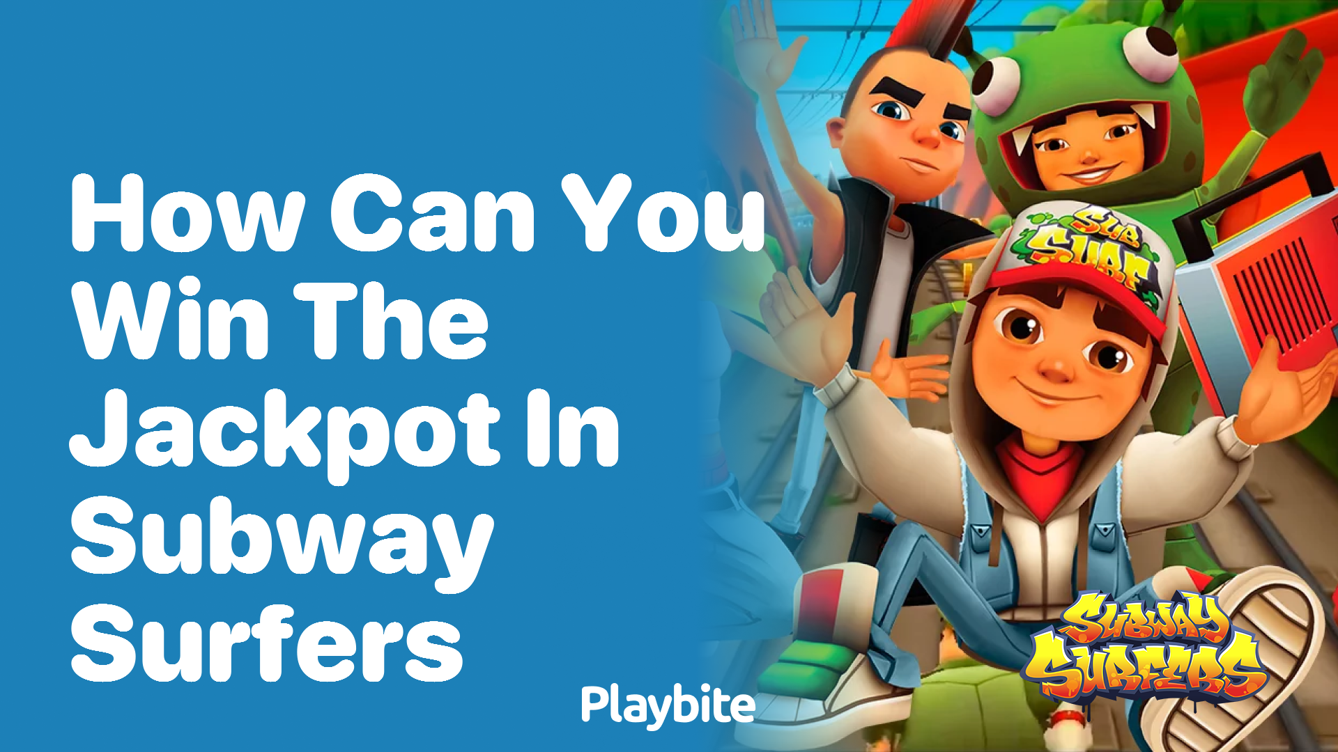 How can you win the jackpot in Subway Surfers?