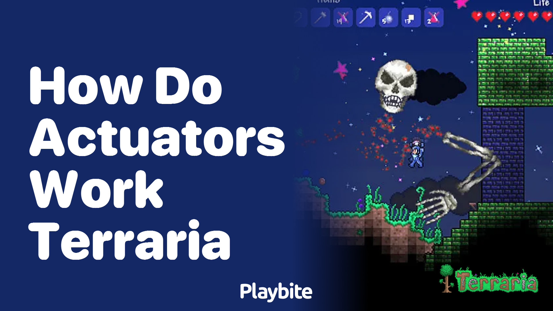 How do actuators work in Terraria?