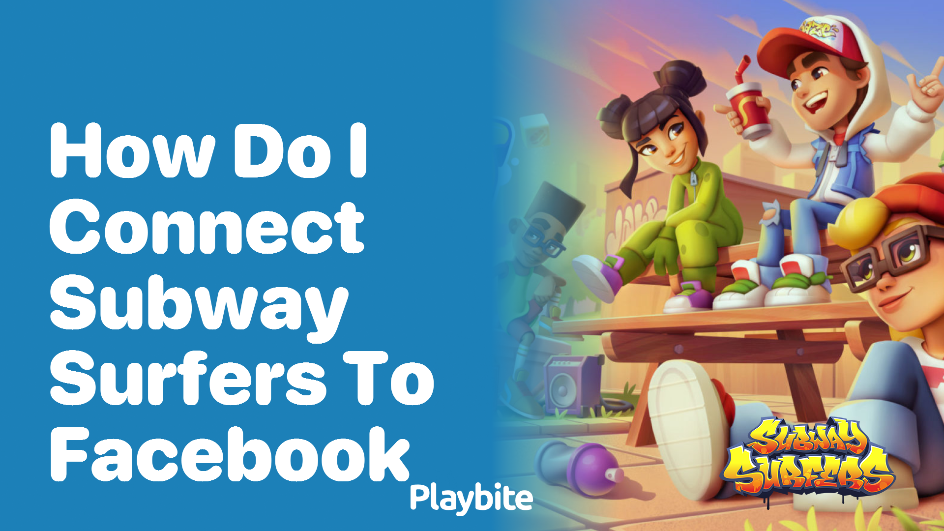 How do I connect Subway Surfers to Facebook?